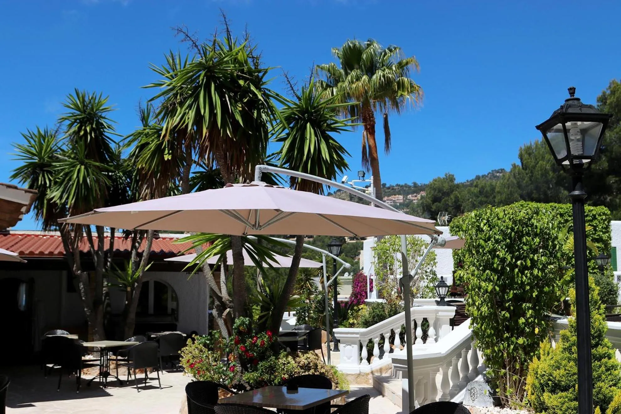 Patio in Villa Columbus Rooms and Restaurant