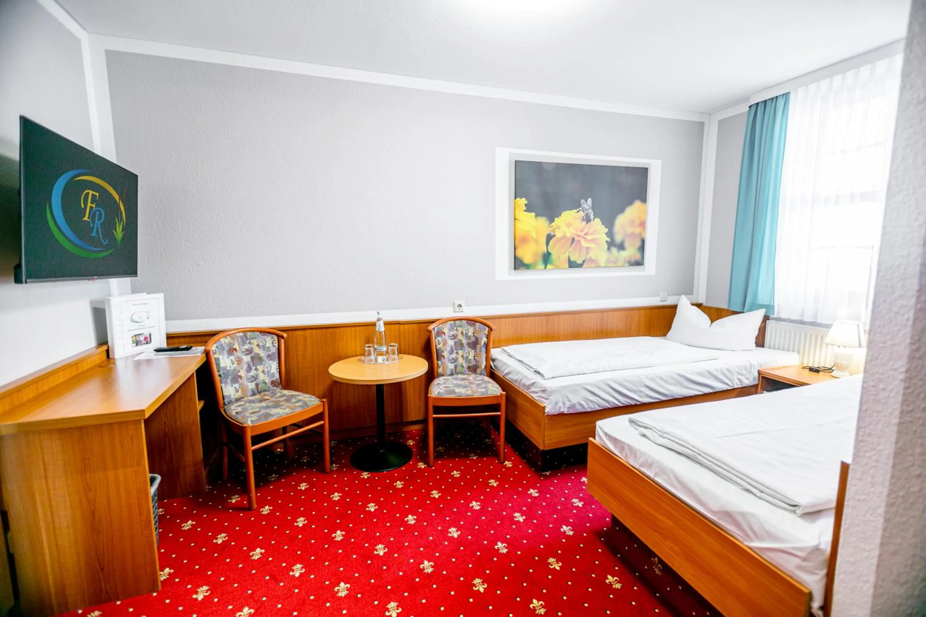 Bed in Hotel Zum Goldenen Löwen