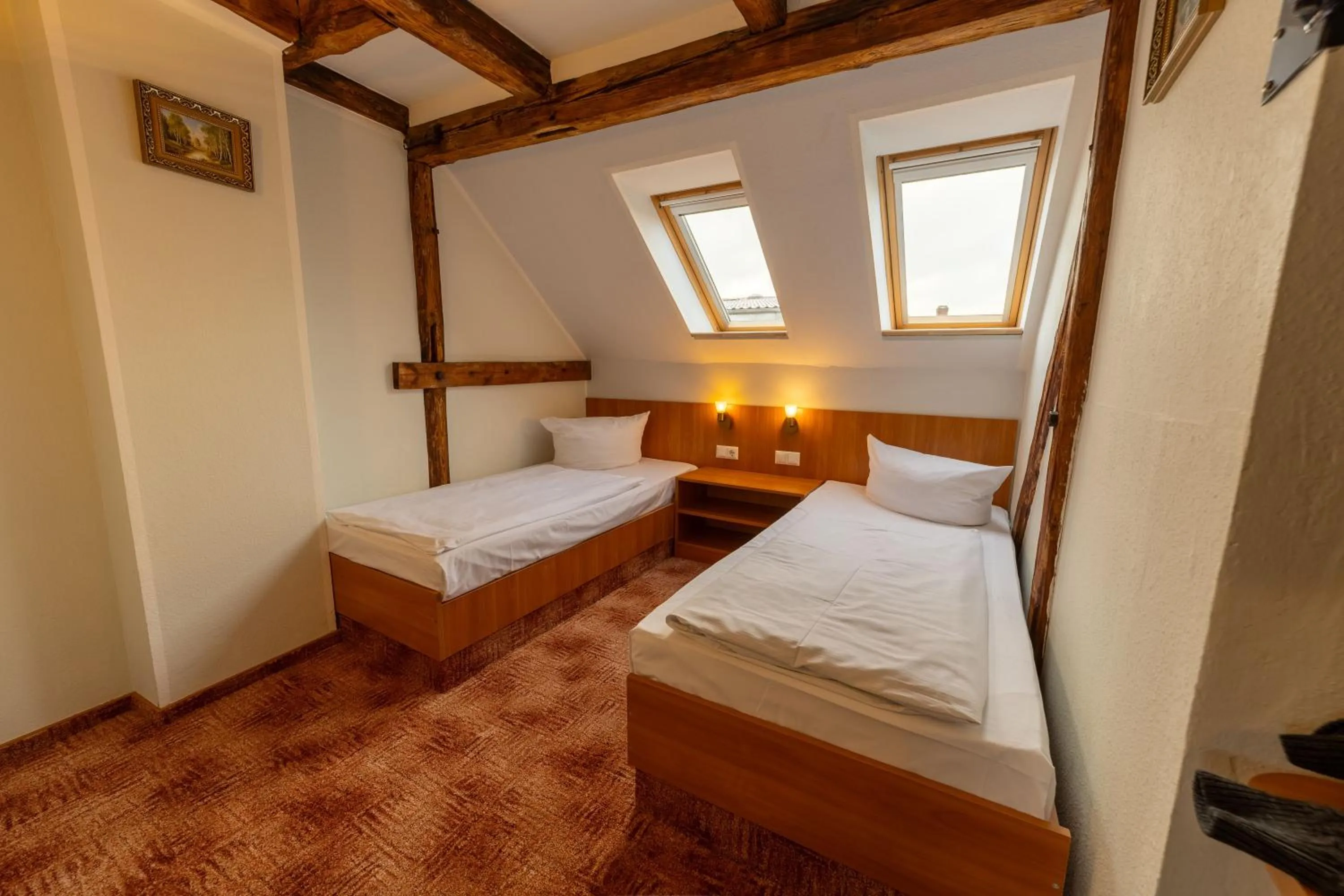 Bed in Hotel Zum Goldenen Löwen