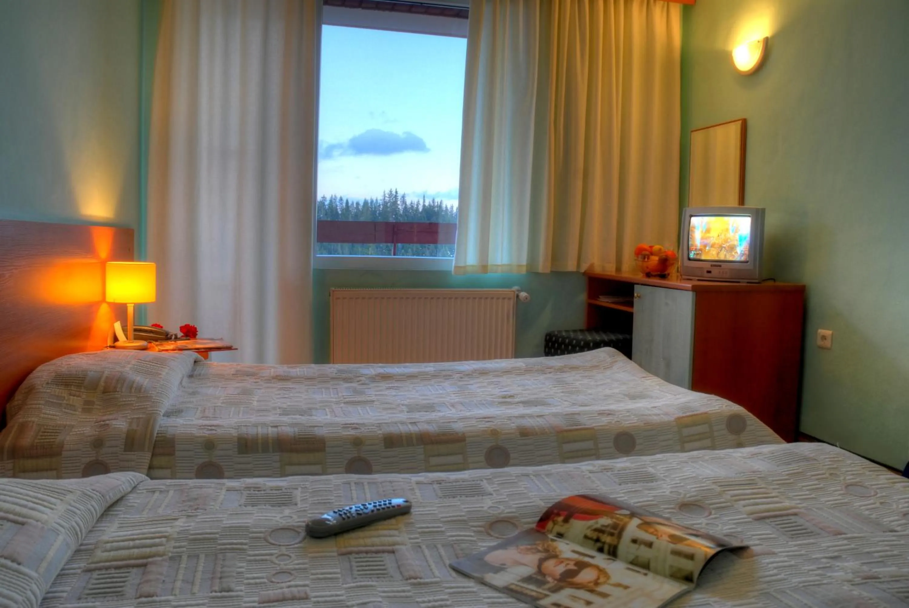 Bed in Hotel Prespa