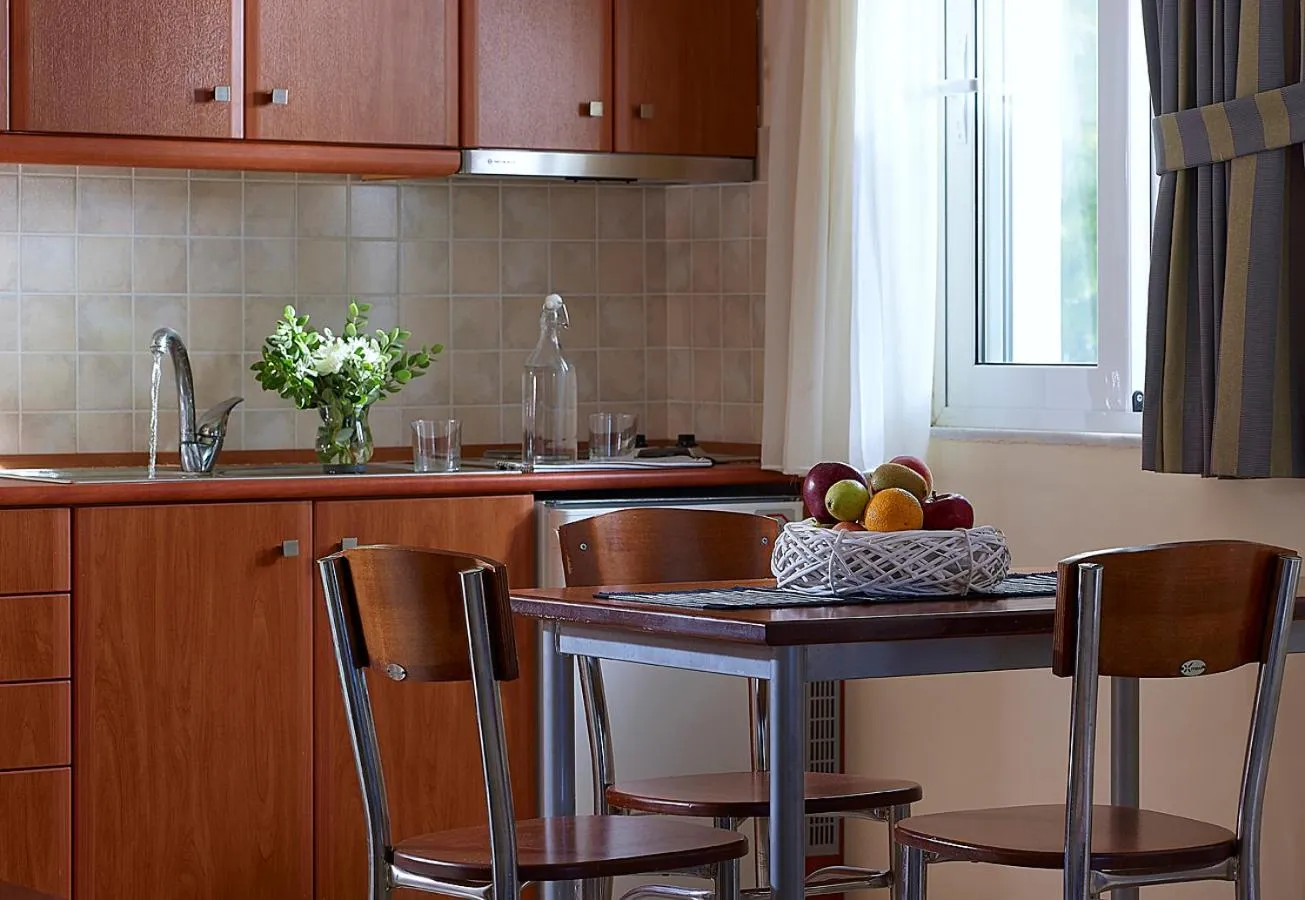 Kitchen or kitchenette in Avantis Suites Hotel