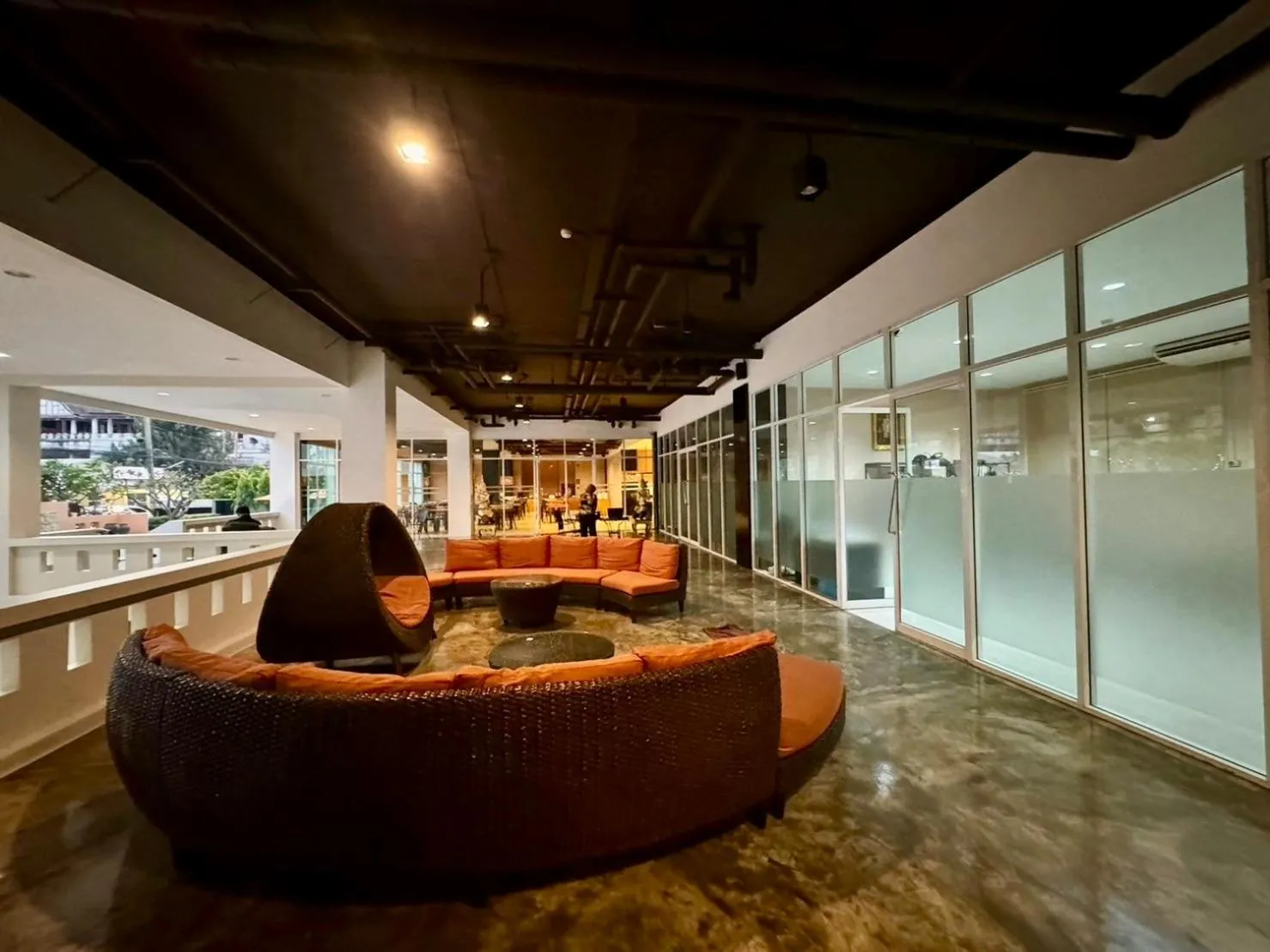 Seating area in Crown Pattaya Beach Hotel