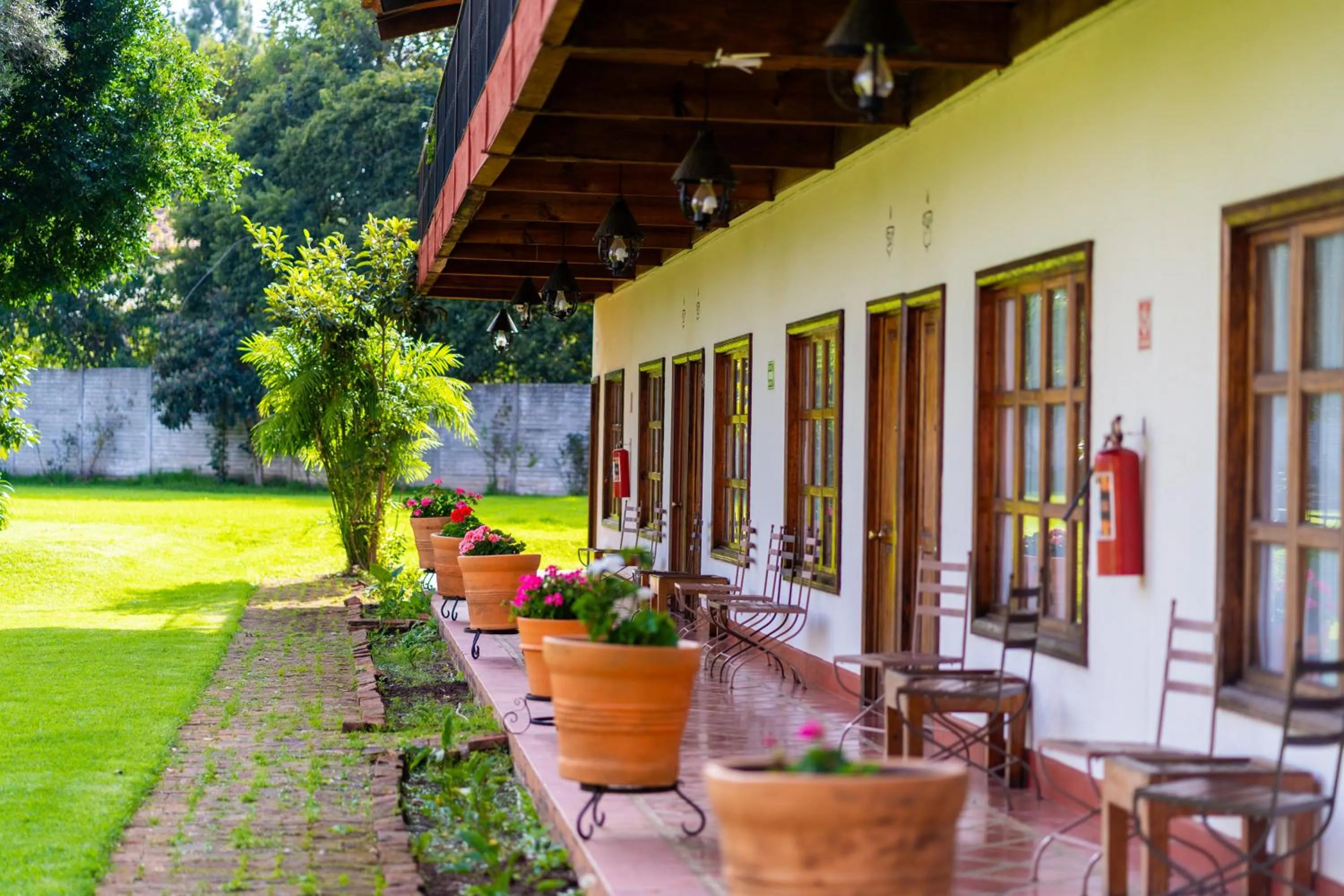 Garden view in Mision Patzcuaro