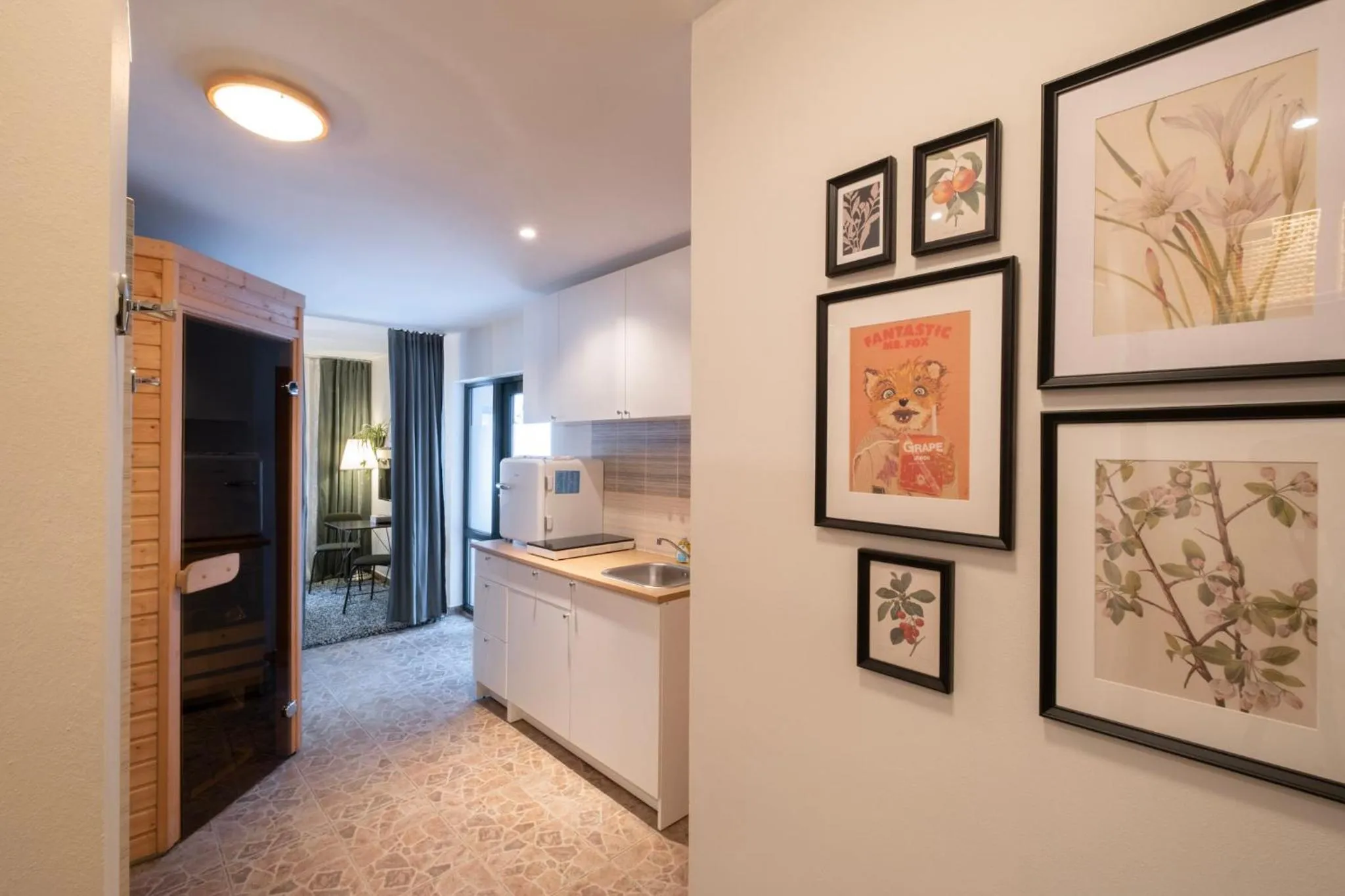 Kitchen or kitchenette in Hotel Krokus