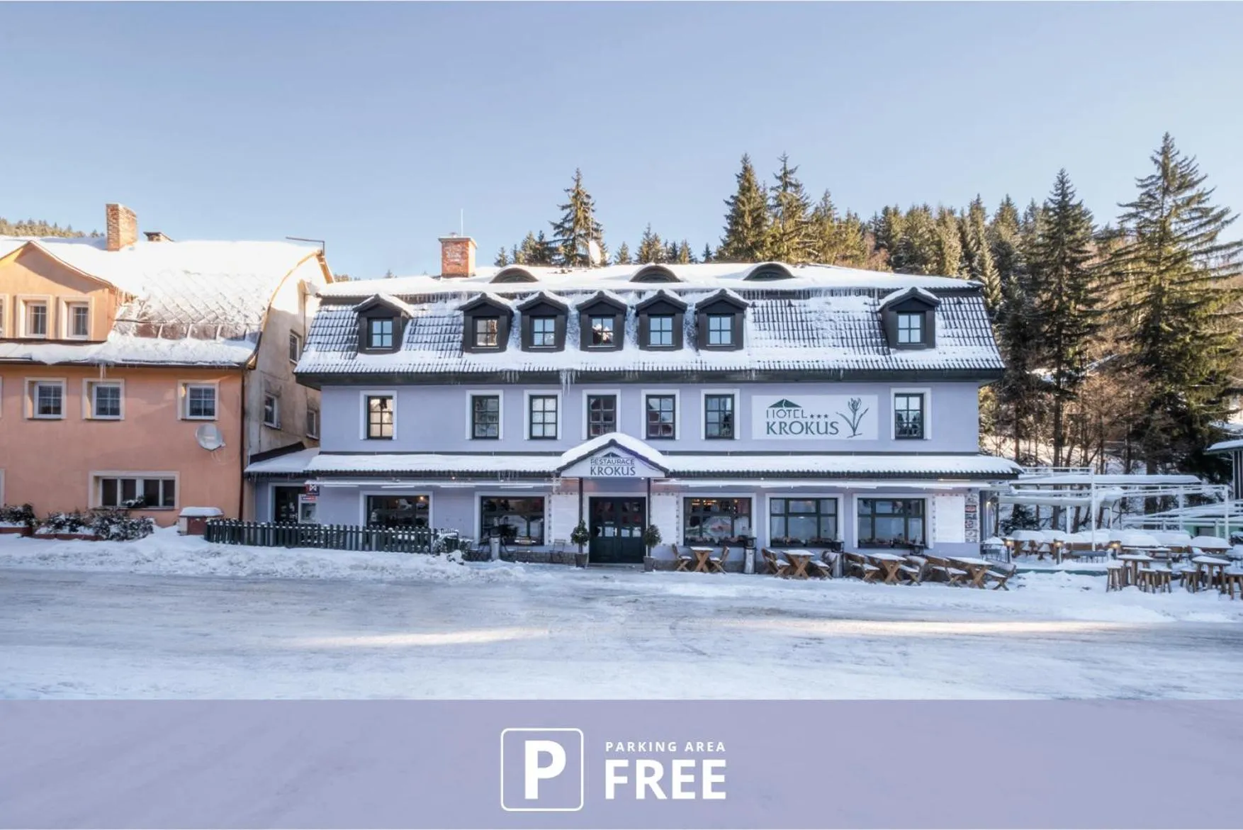 Property building in Hotel Krokus