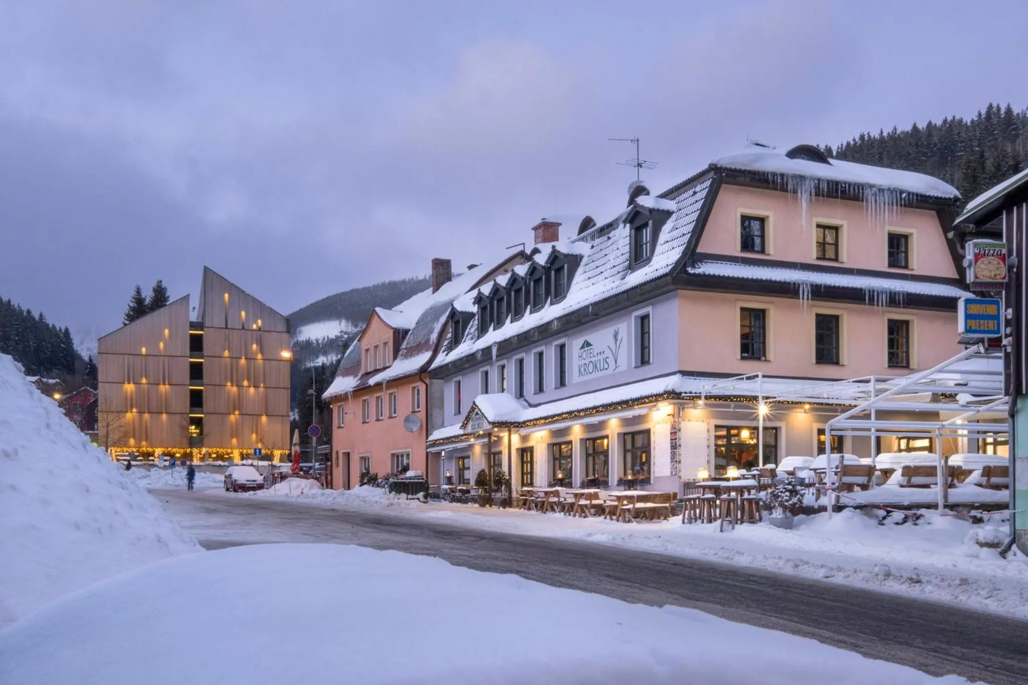 Property building in Hotel Krokus