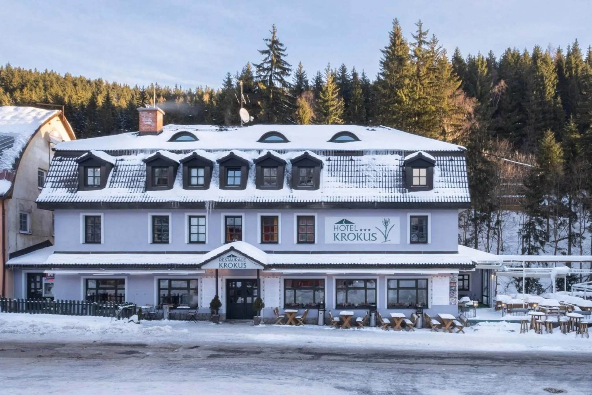 Property building in Hotel Krokus