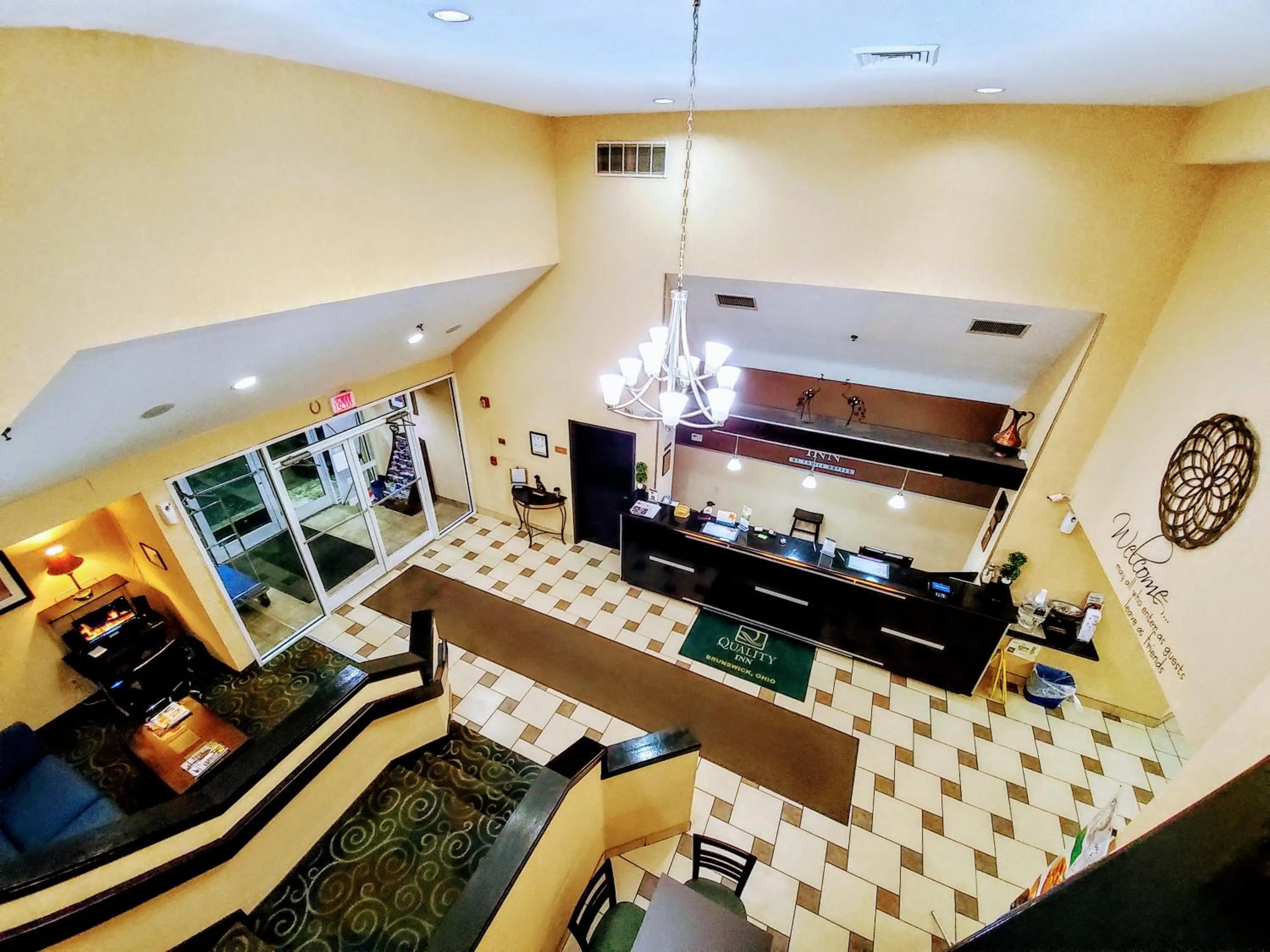 Lobby or reception in Quality Inn Brunswick Cleveland South