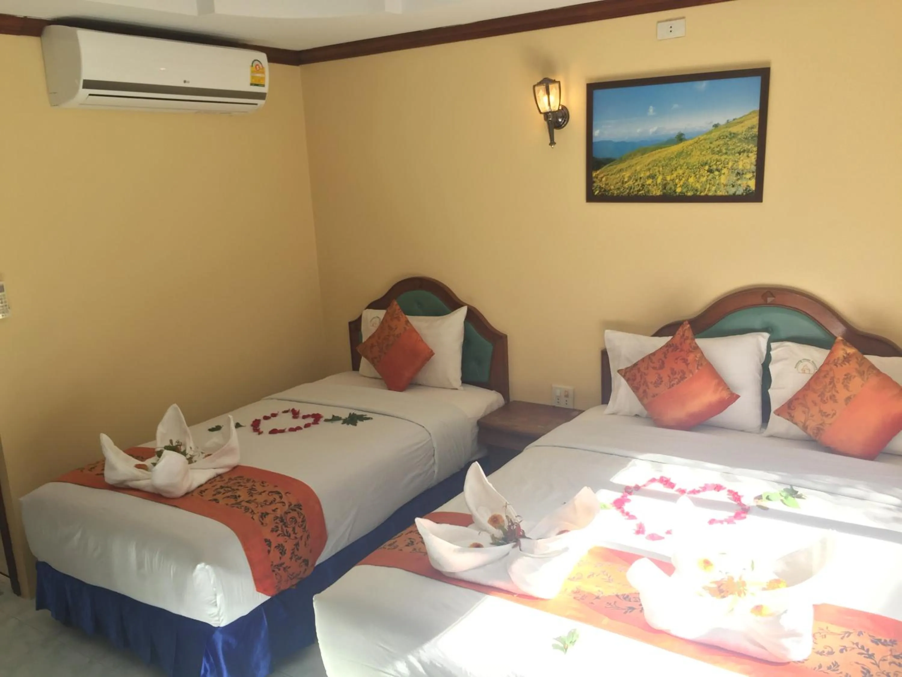 Bed in Aonang Village Resort