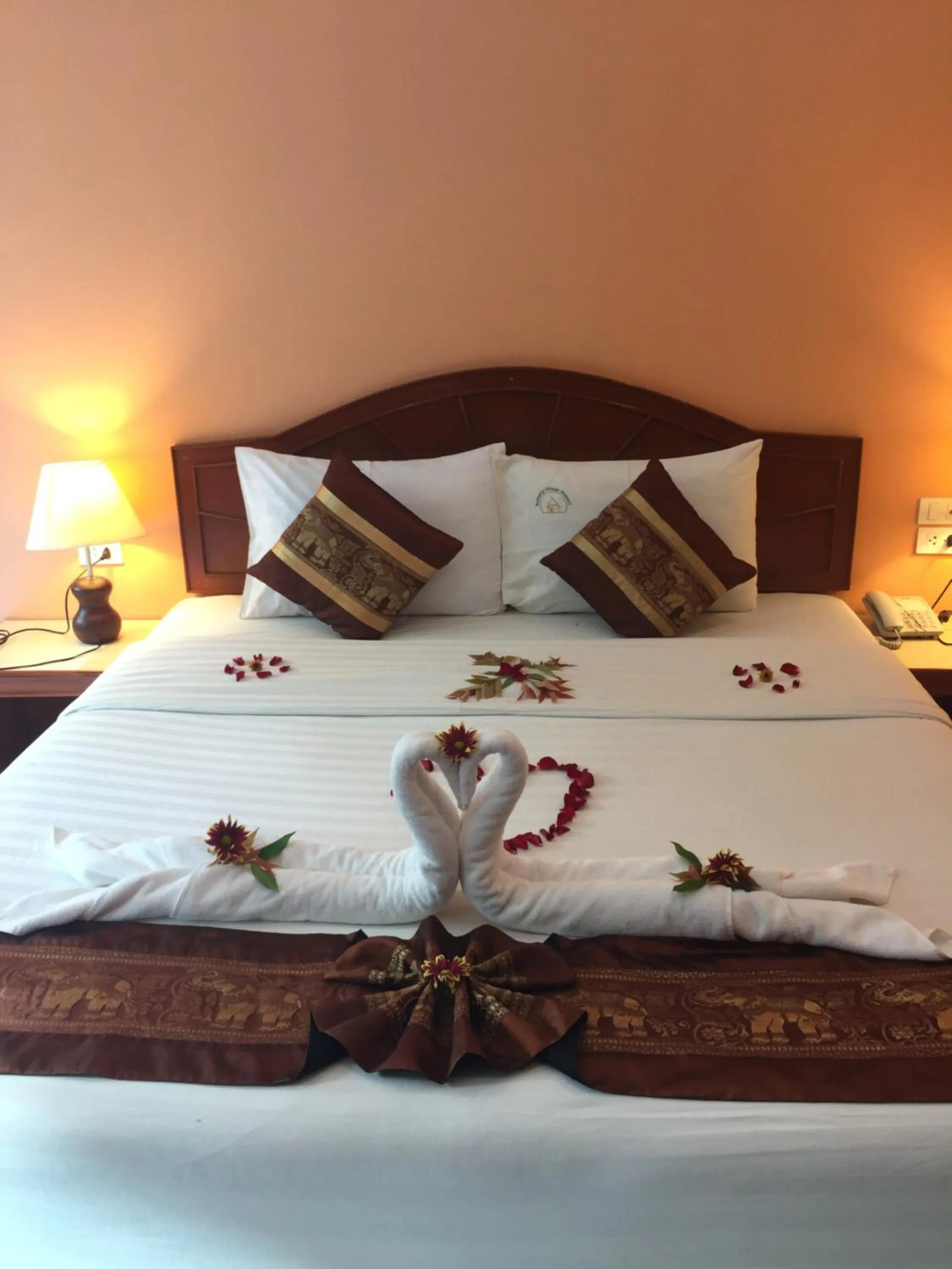 Bed in Aonang Village Resort