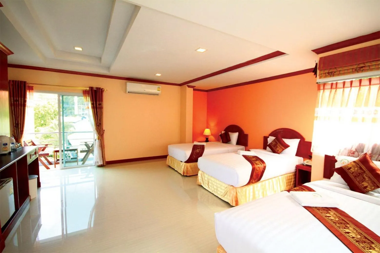Bed in Aonang Village Resort