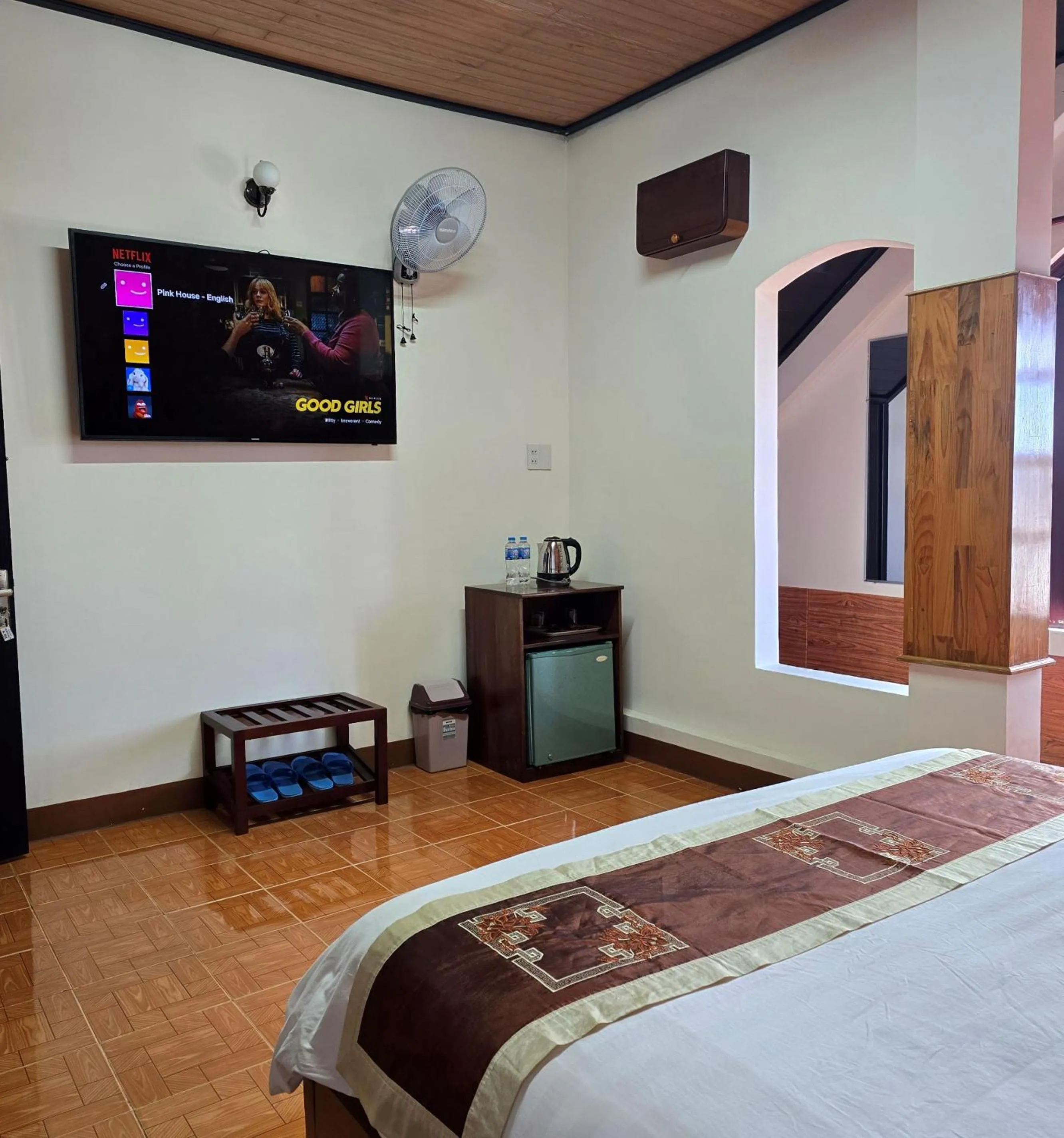 Bed in Villa Pink House