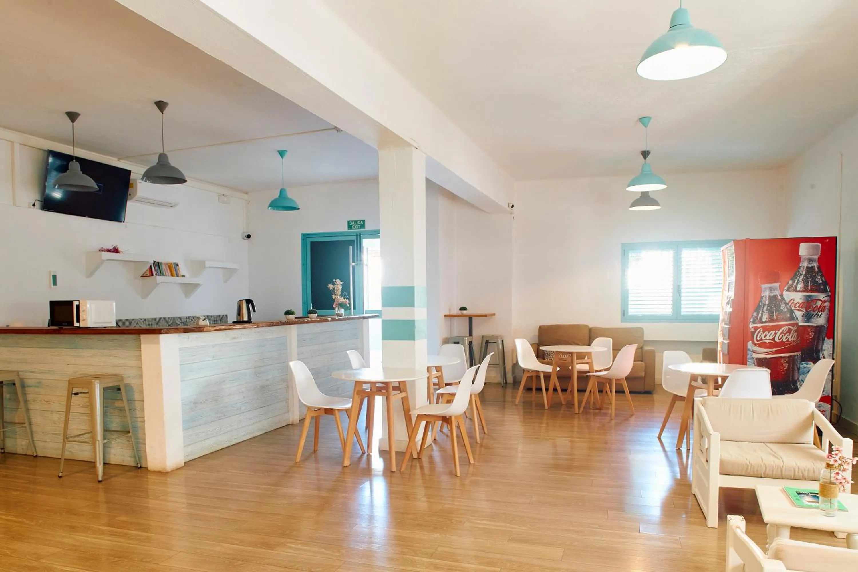 Living room in Hostal Sunset Ibiza