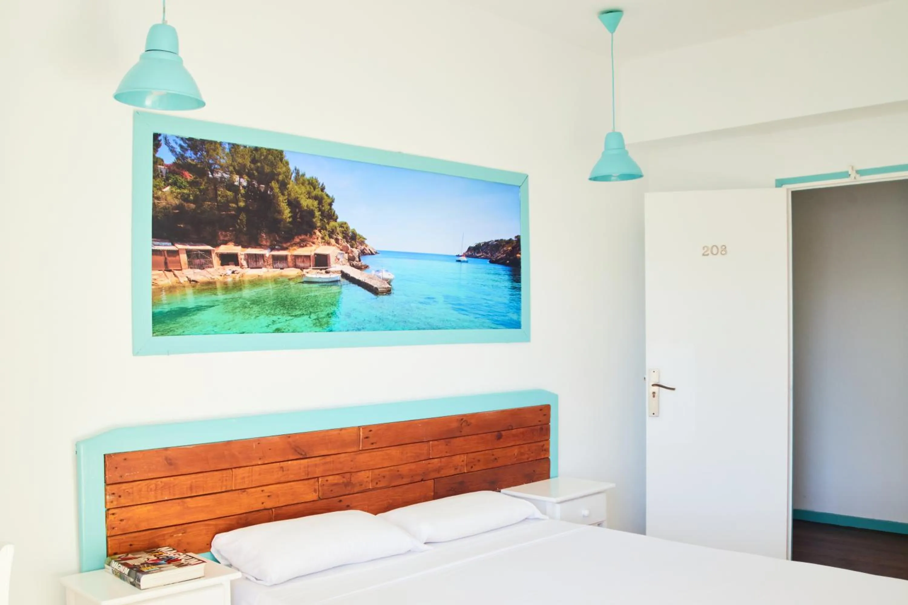 Bed in Hostal Sunset Ibiza