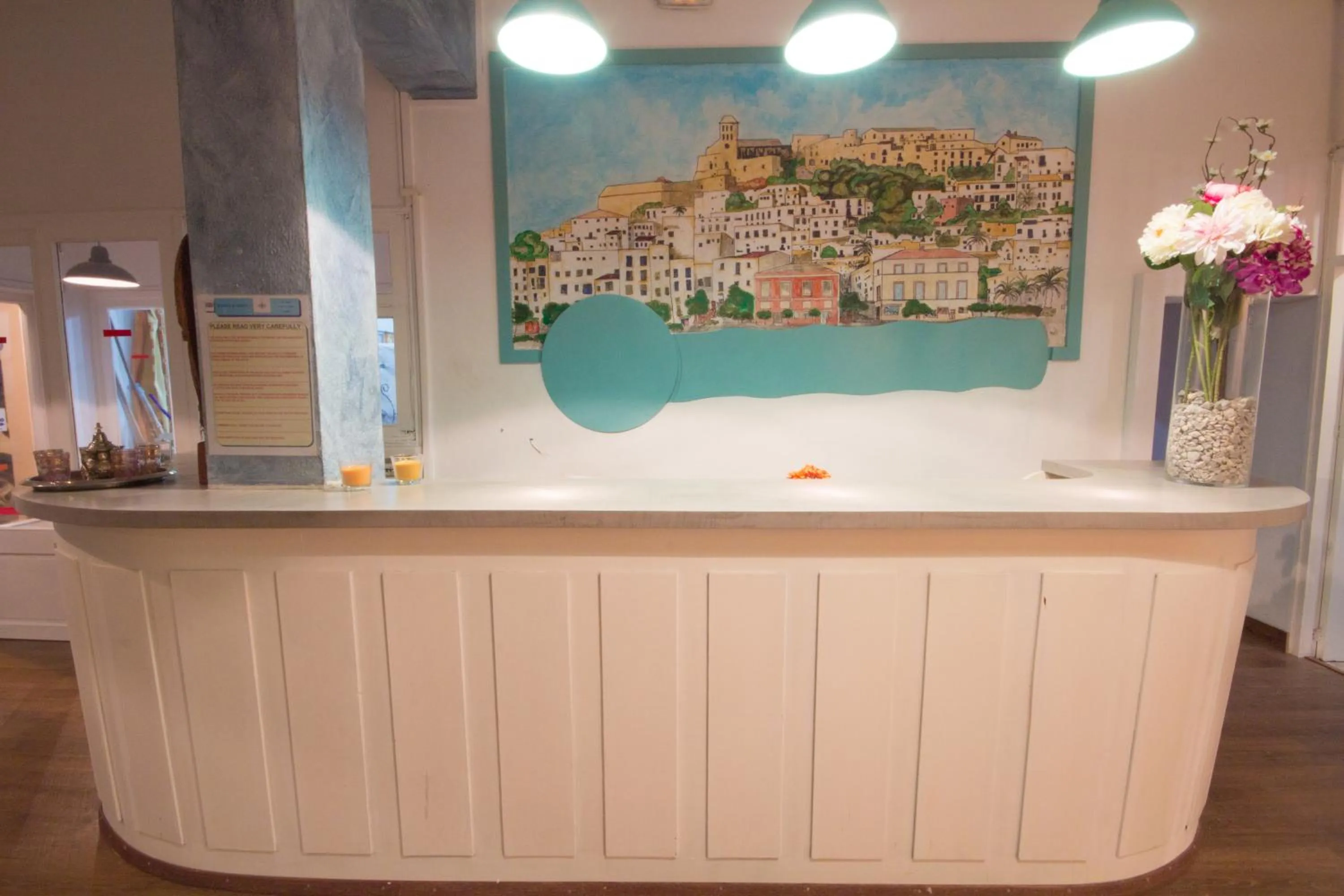 Lobby or reception in Hostal Sunset Ibiza