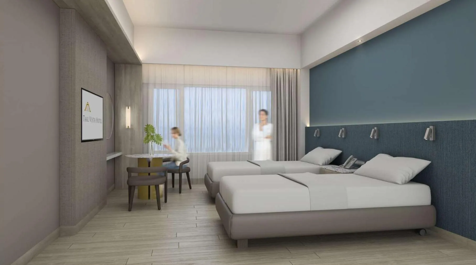 Bedroom, Bed in Taal Vista Hotel