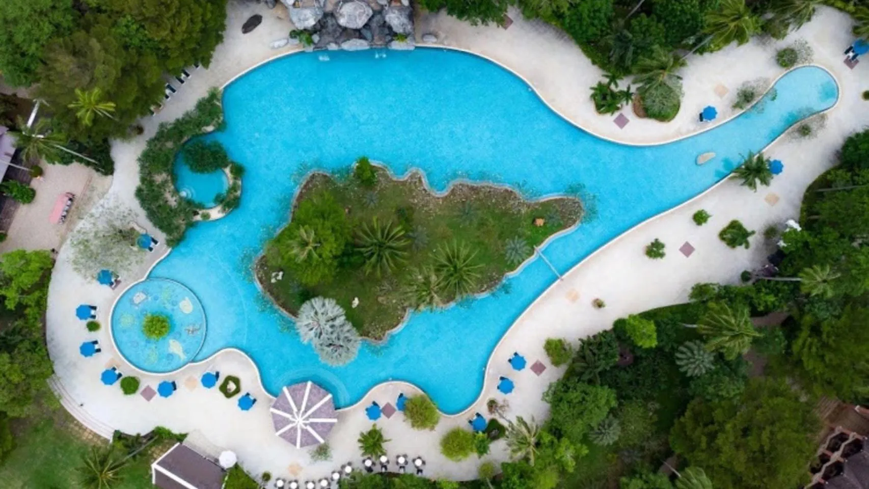 Swimming pool, Bird's-eye View in Duangjitt Resort and Spa - SHA Plus