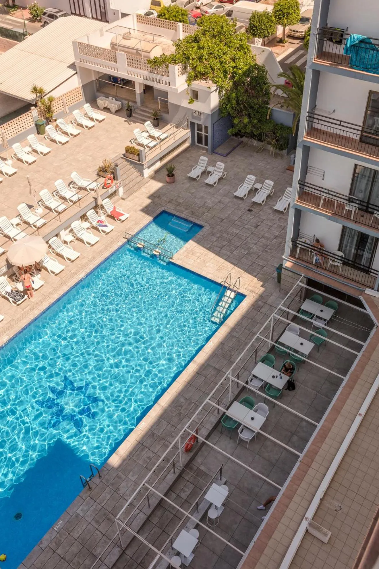 Pool view in Hotel Brisa Ibiza - Adults only