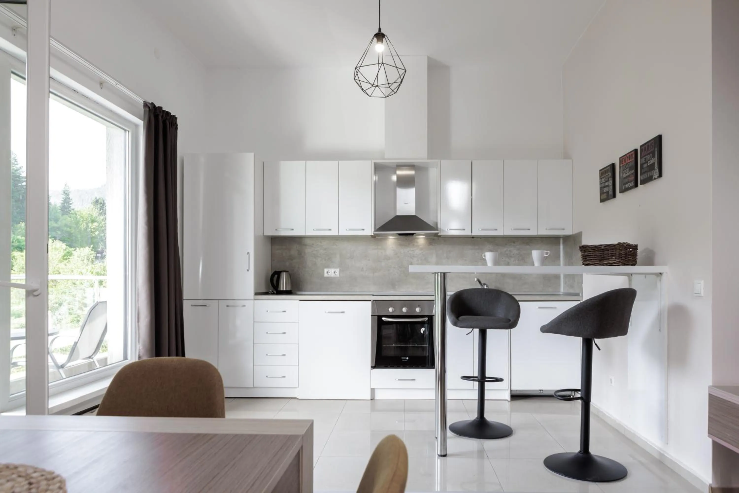 Kitchen or kitchenette in Saint George Palace Aparthotel