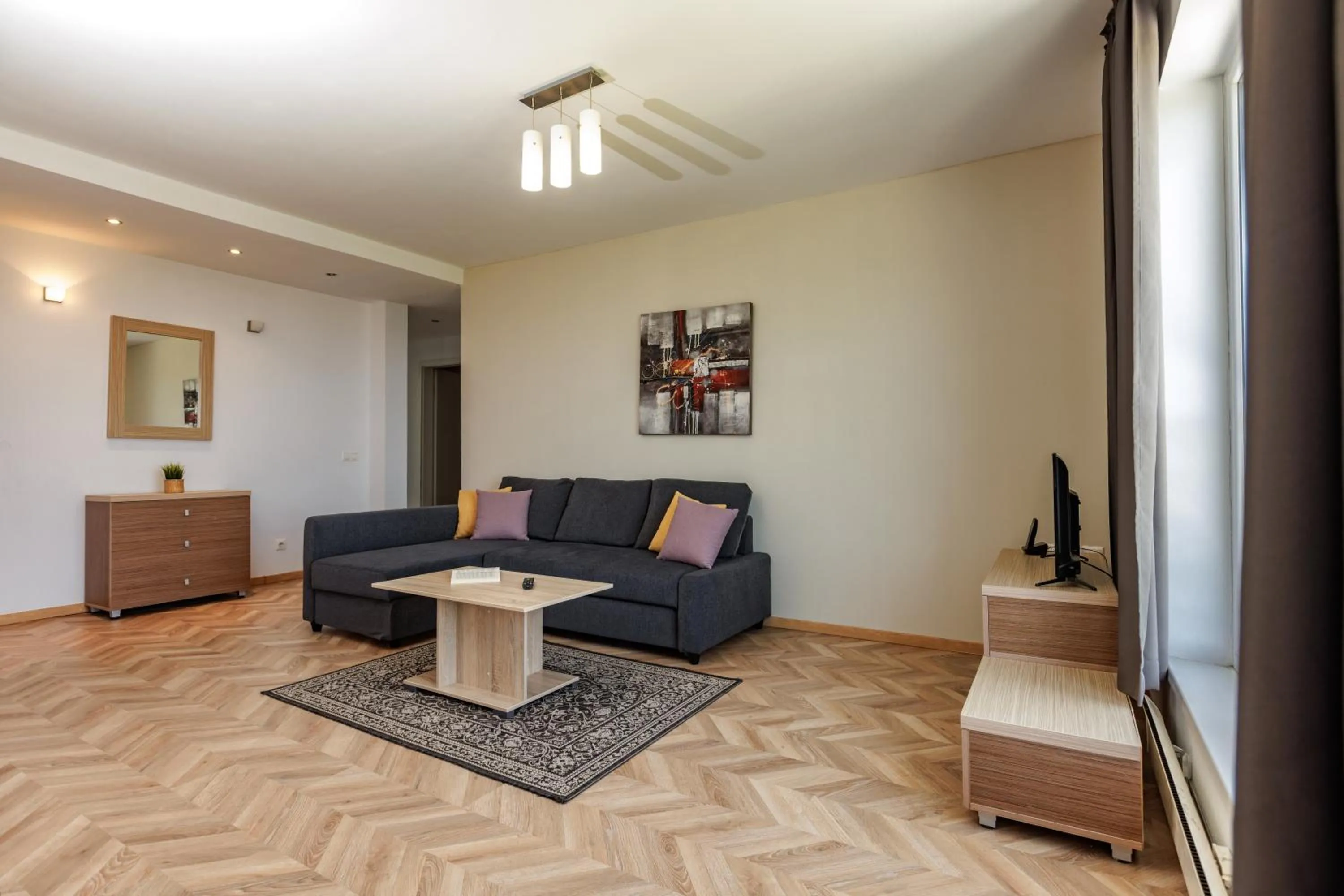 Living room in Saint George Palace Aparthotel