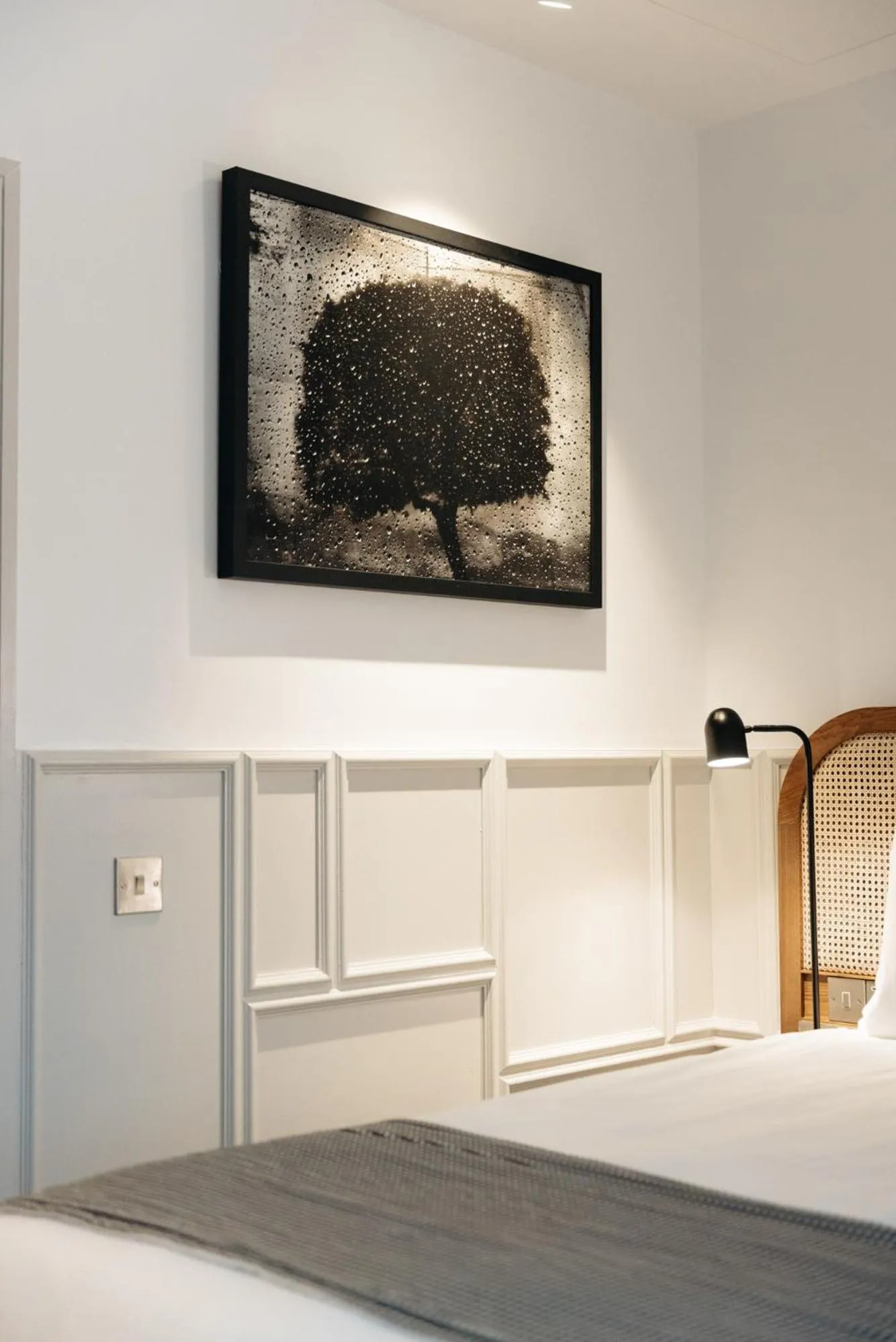 Decorative detail, Bed in Leicester House Hotel