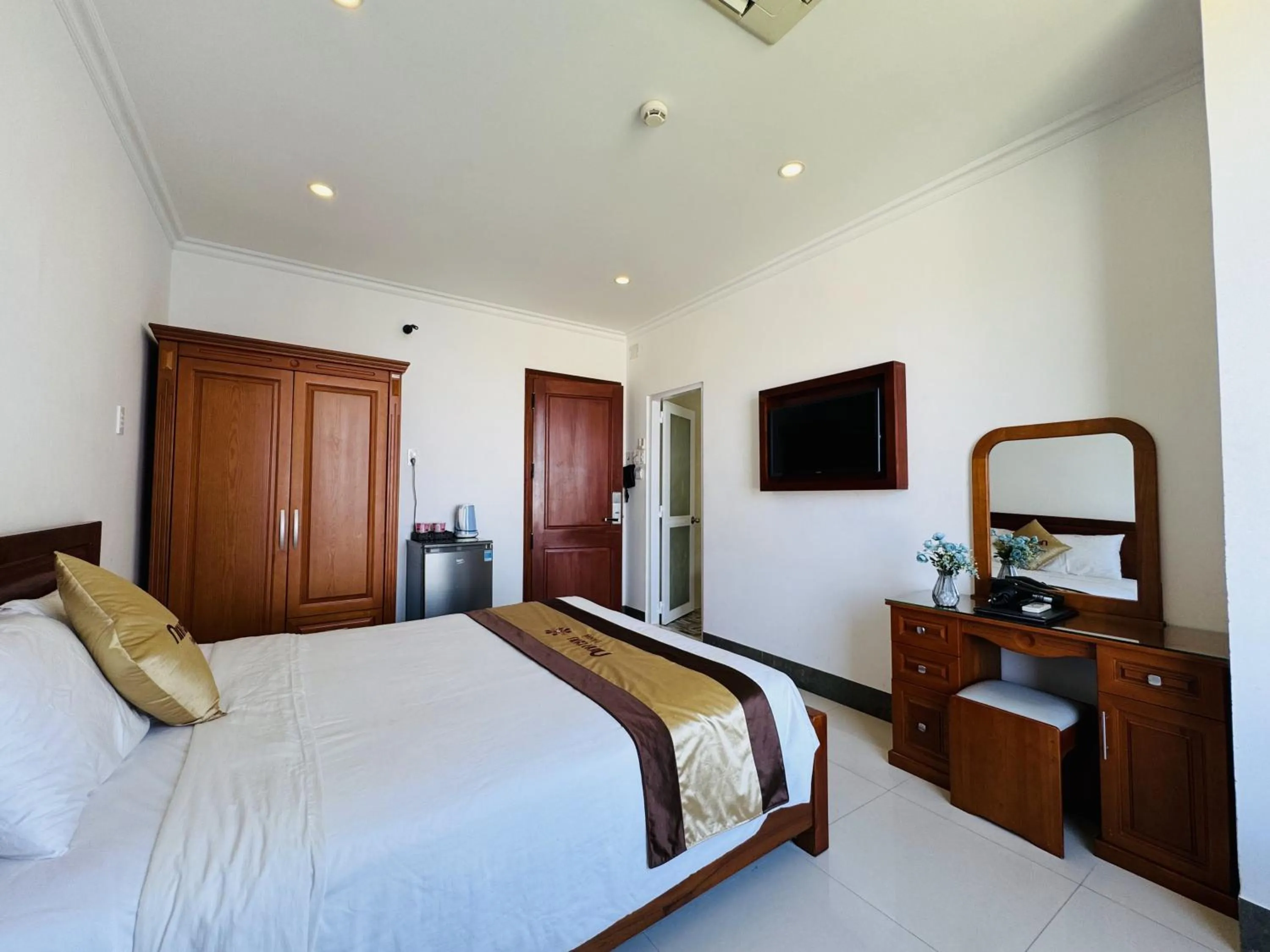 Bed in Khách Sạn Ninh Chữ