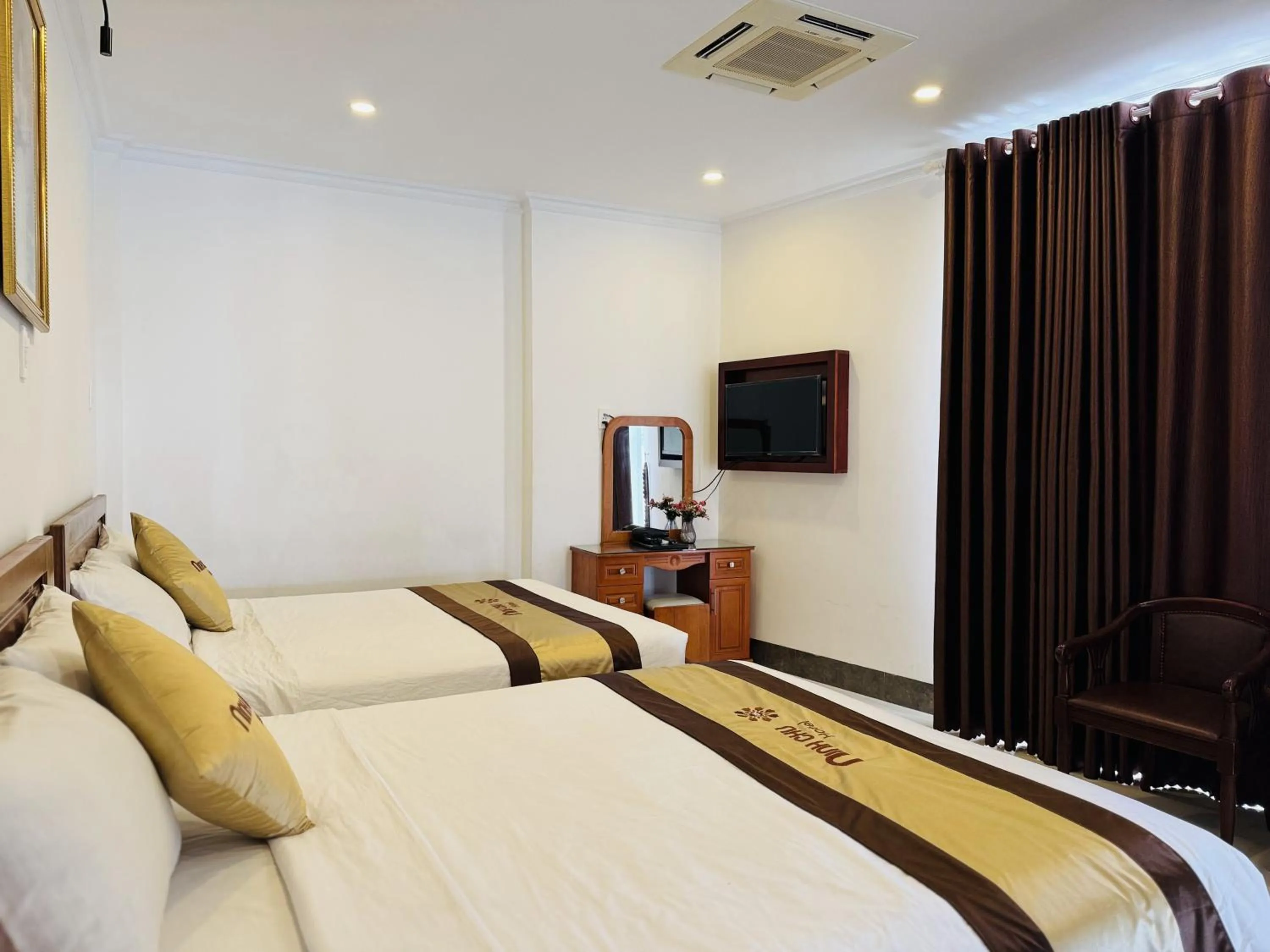 Bed in Khách Sạn Ninh Chữ