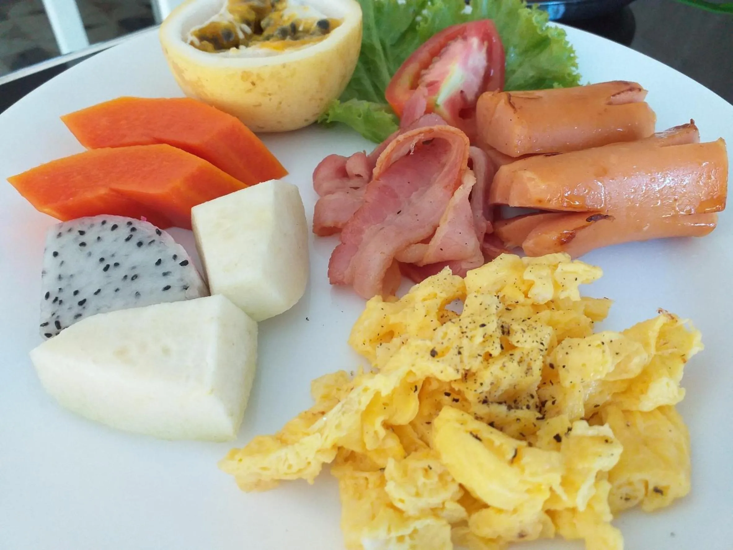 American breakfast in Koh Kood BED's