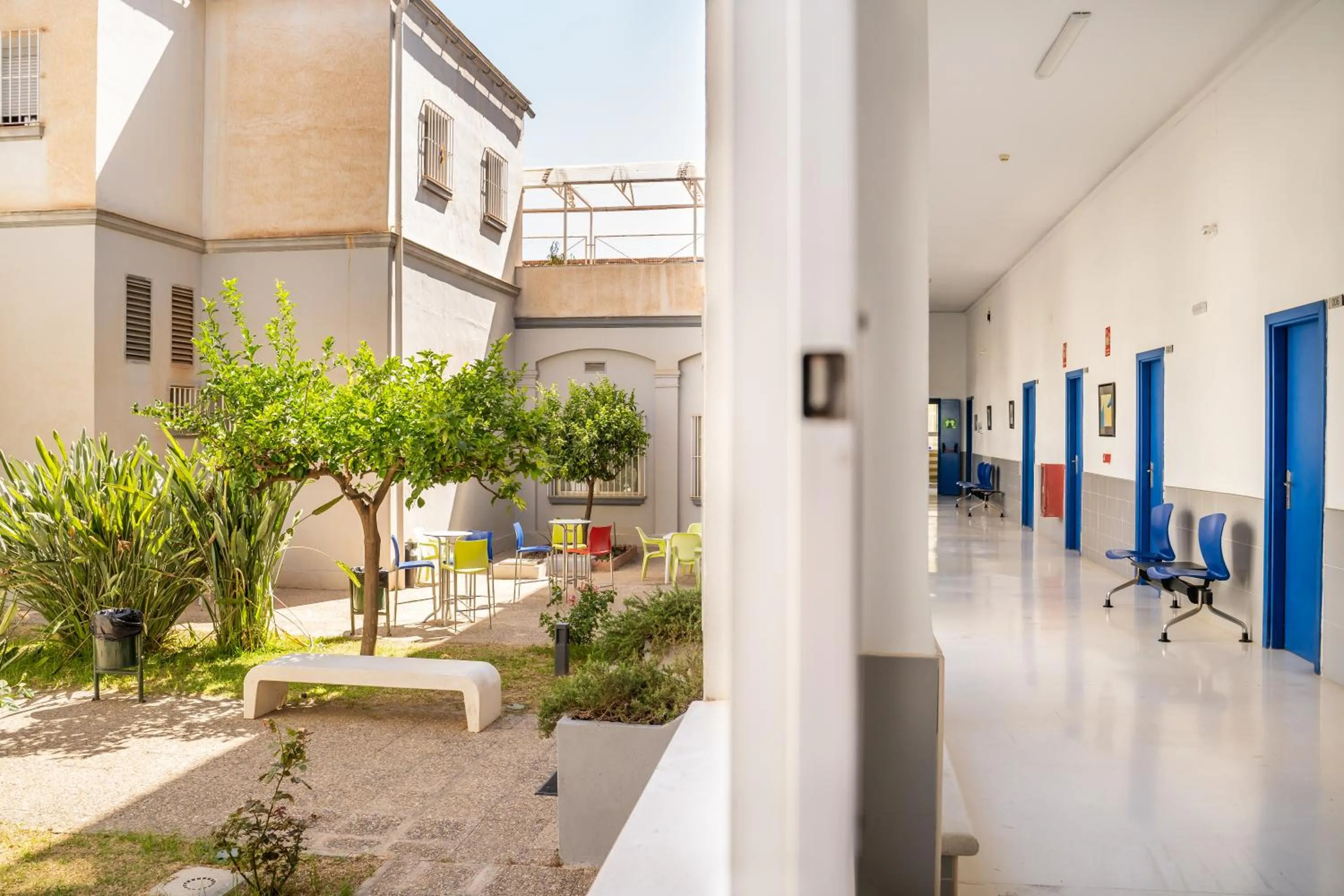 Patio in Albergue Inturjoven Malaga