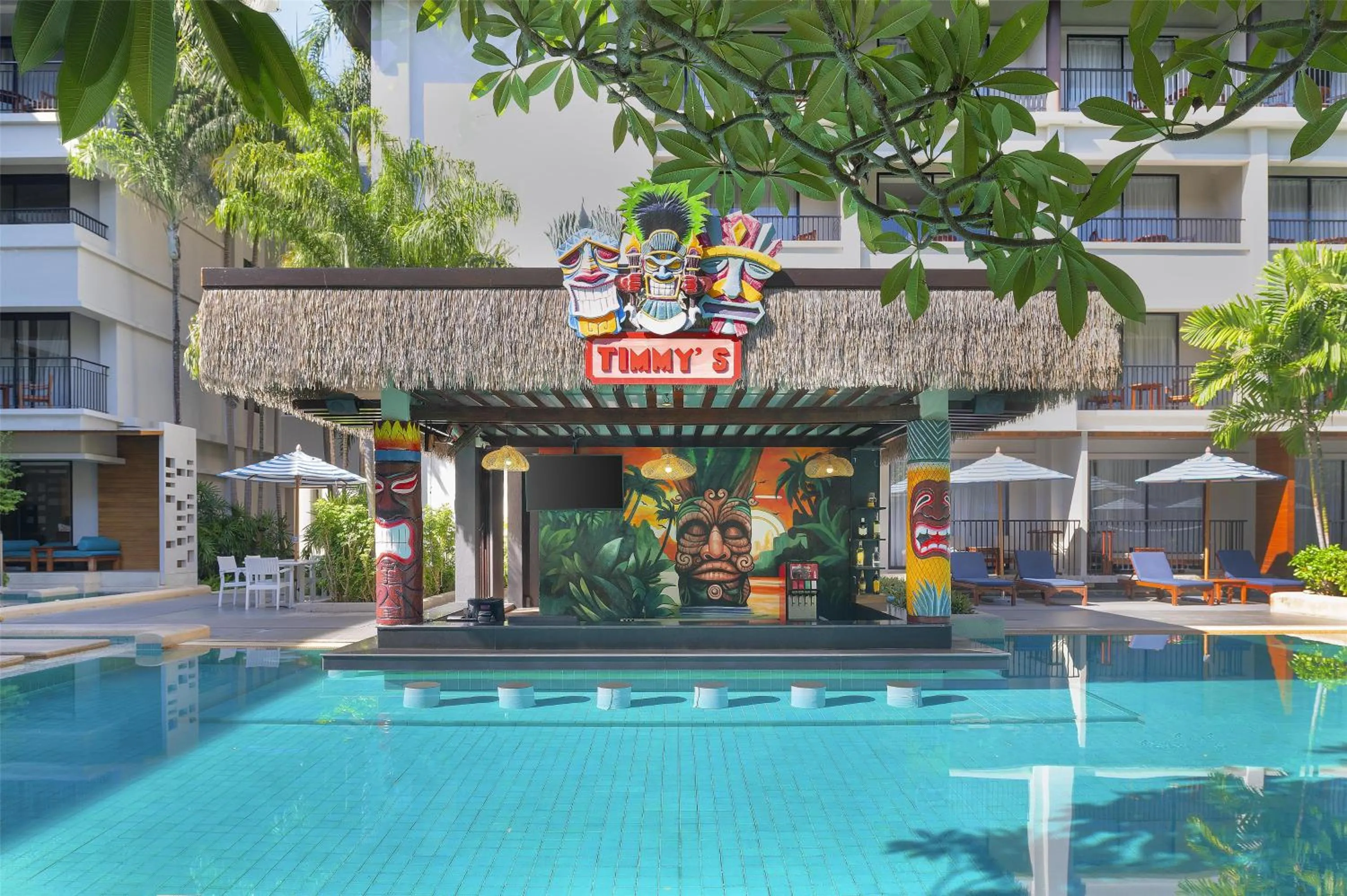 Pool view in DoubleTree by Hilton Phuket Banthai Resort