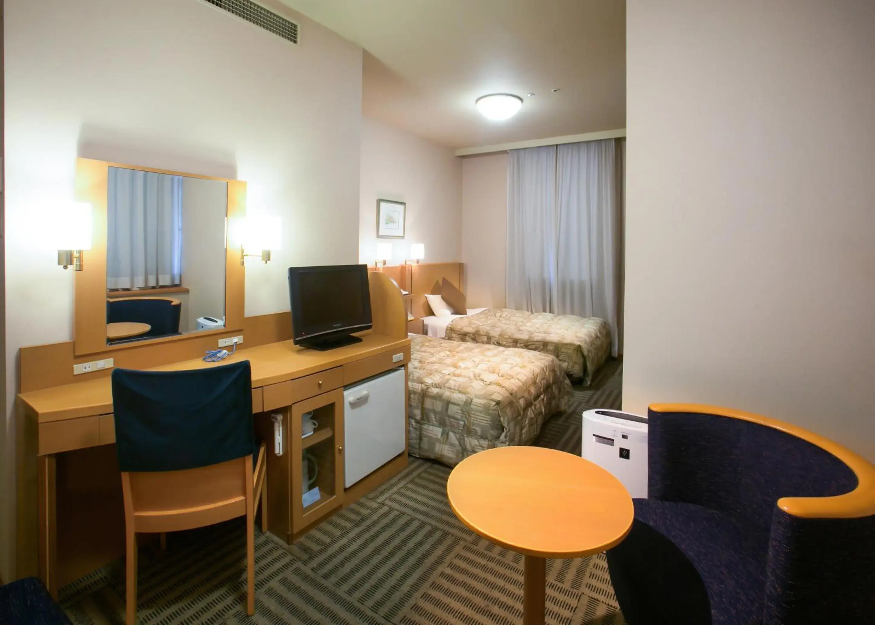 Superior Twin Room with View - Non-Smoking in Yamagata Eki Nishiguchi Washington Hotel Superior Twin Room with View - Non-Smoking in Yamagata Eki Nishiguchi Washington Hotel