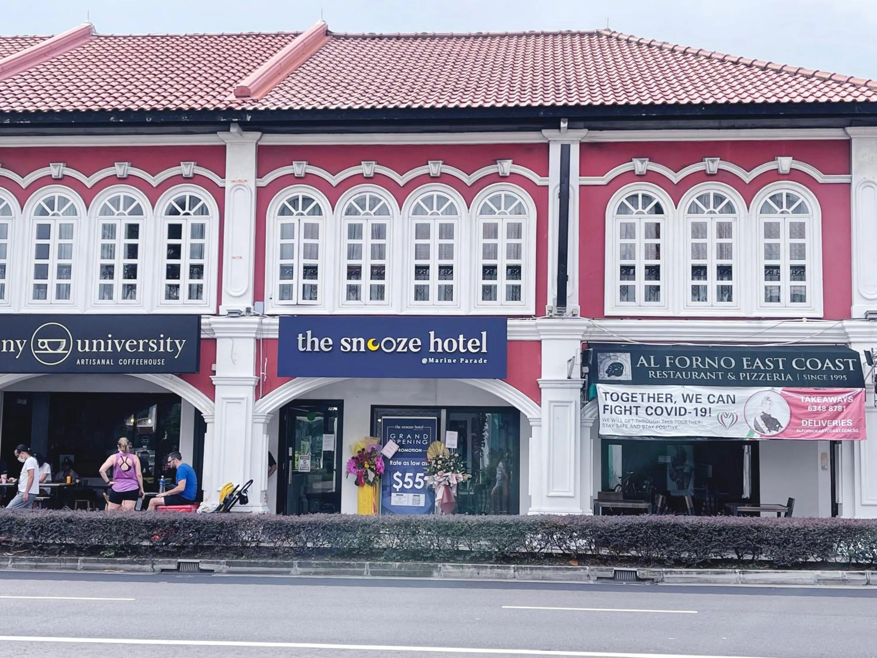 Property building in The Snooze Hotel Marine Parade