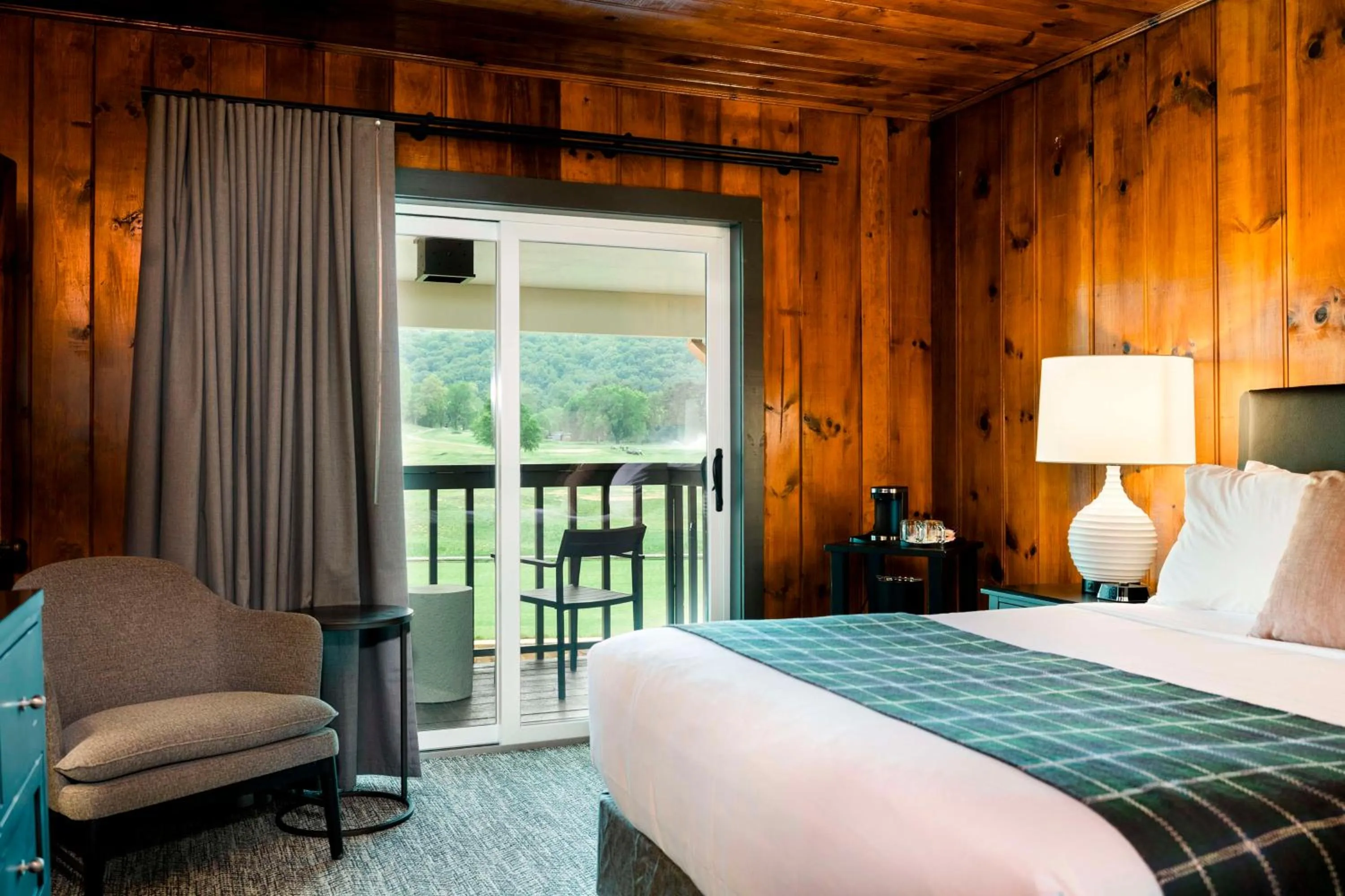 View (from property/room), Bed in Waynesville Inn & Golf Club, Trademark Collection by Wyndham