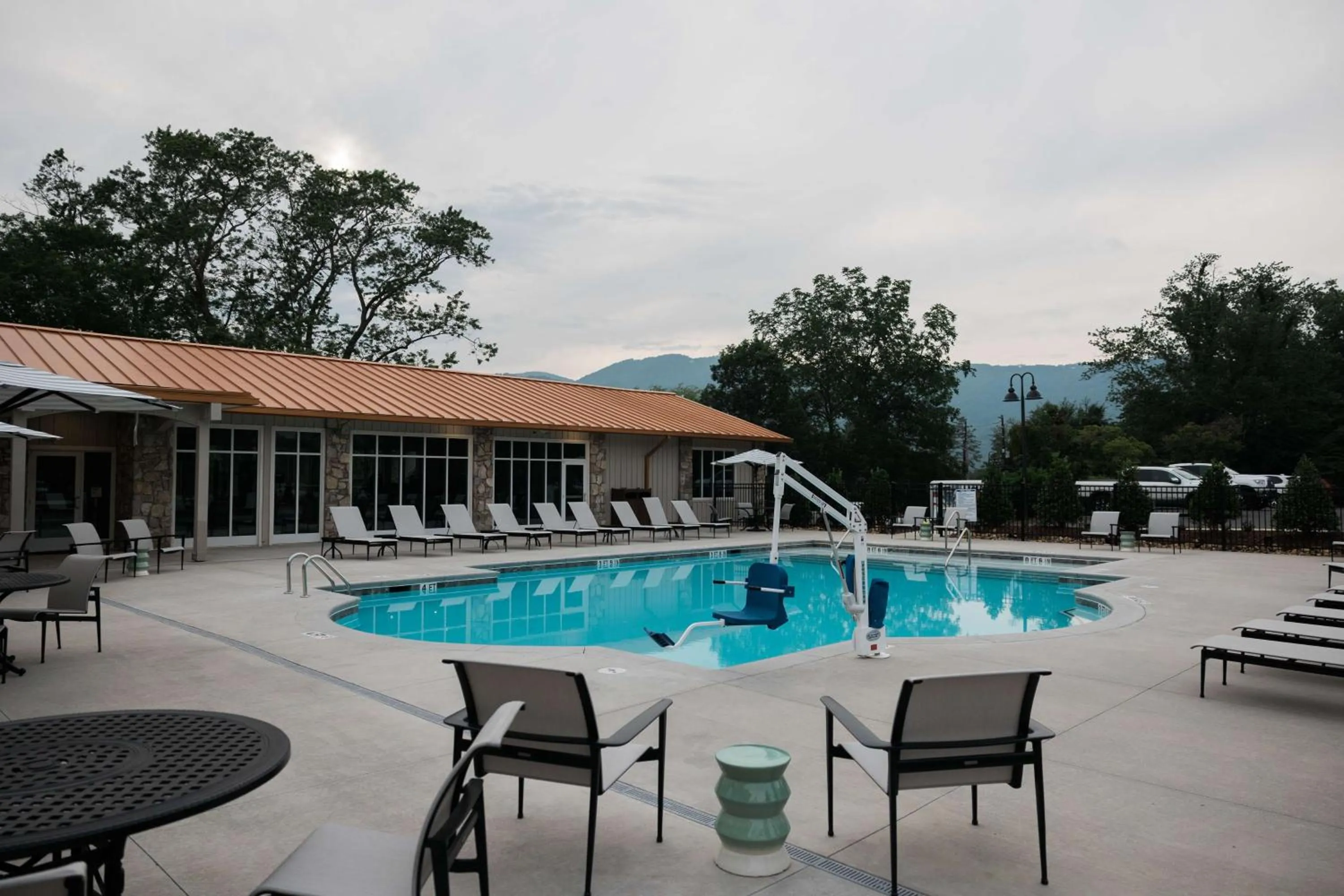 Pool view in Waynesville Inn & Golf Club, Trademark Collection by Wyndham