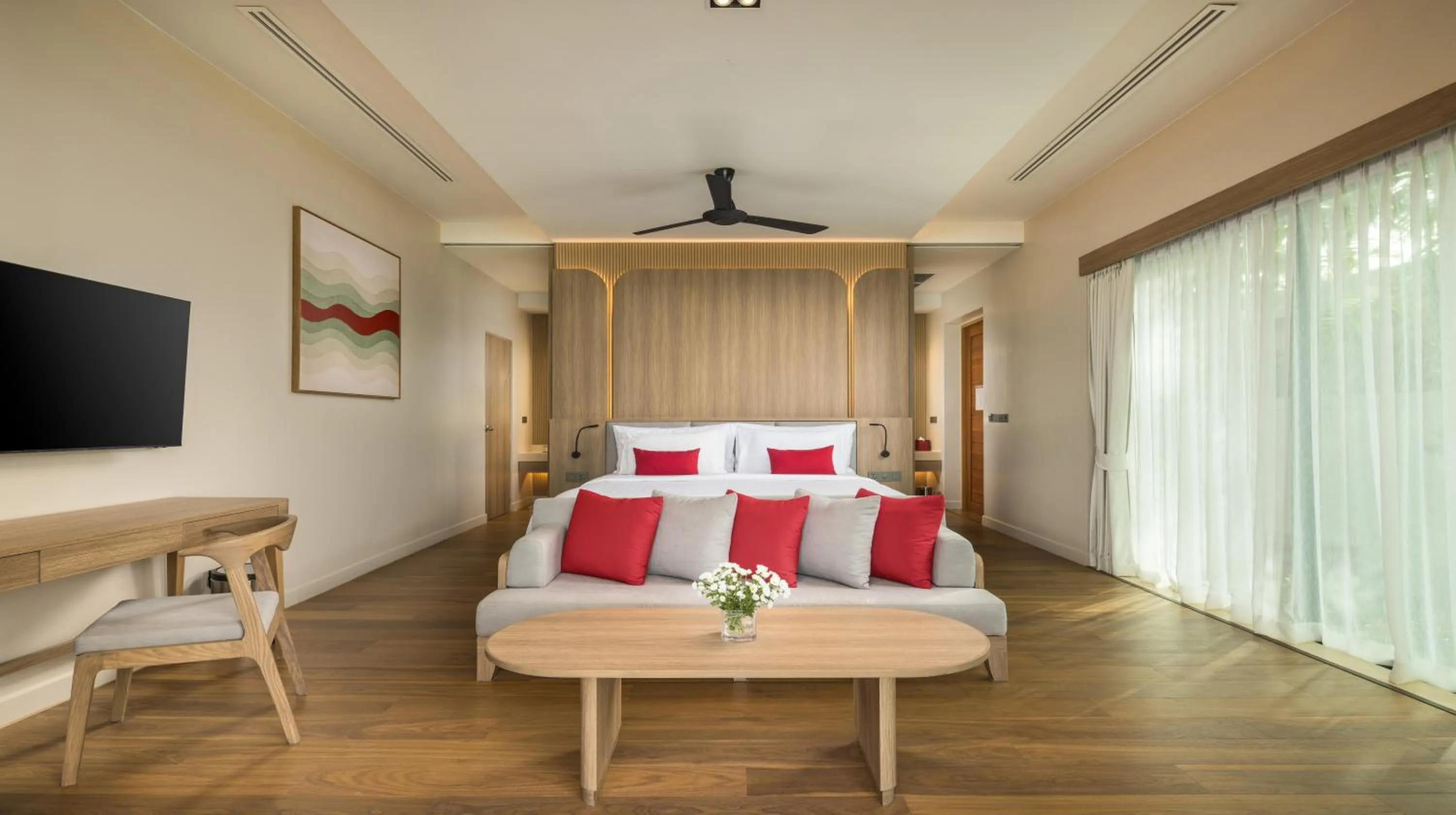 Bedroom, Bed in Ramada Resort by Wyndham Khao Lak