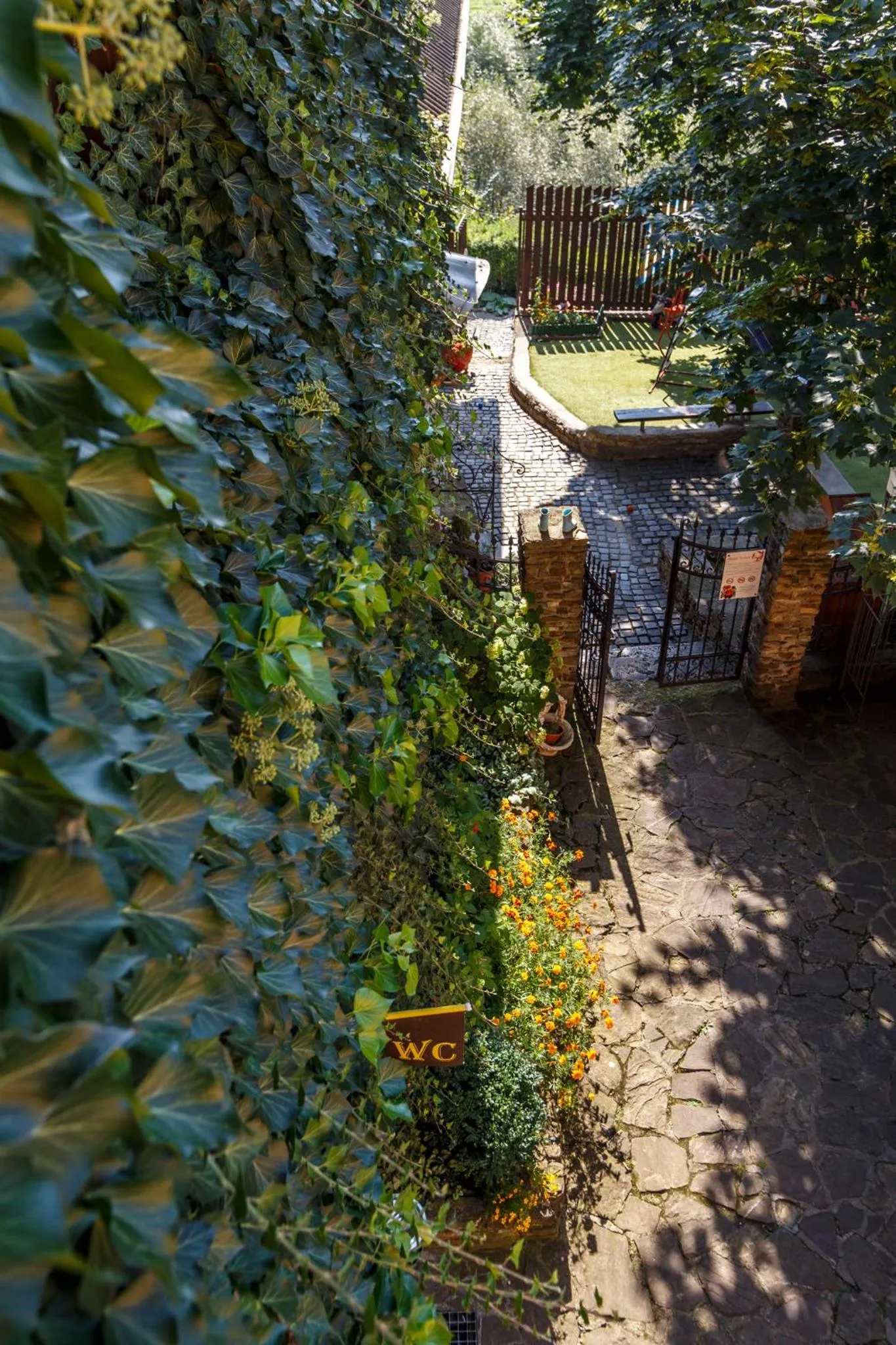 Garden view in Penzión - Restaurant Atrium