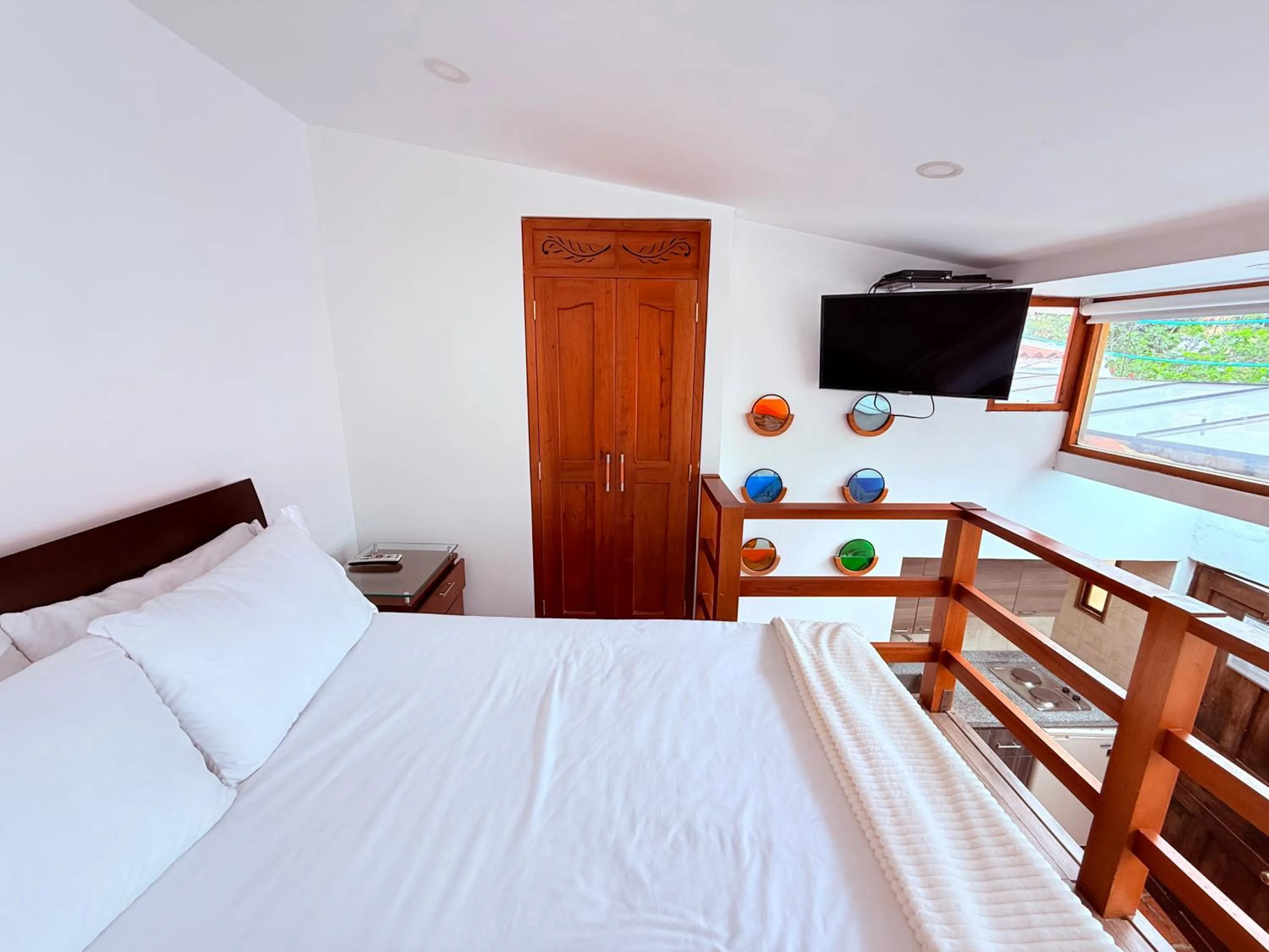 Bedroom, Bed in Apartaestudios La Candelaria