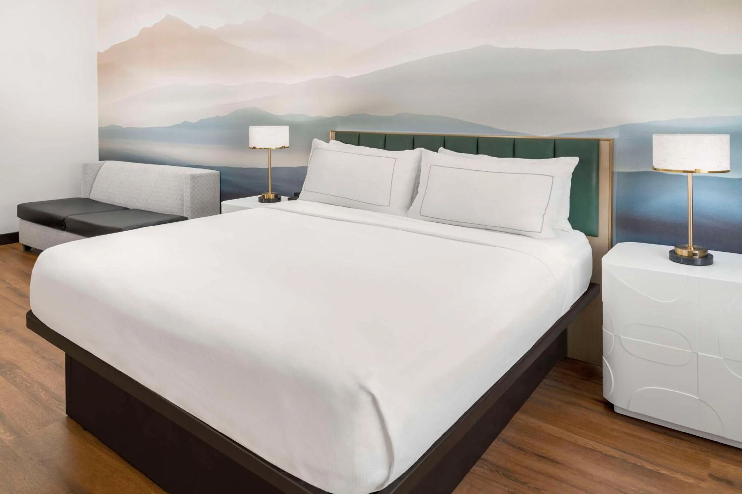 Living room, Bed in DoubleTree by Hilton Phoenix-Gilbert