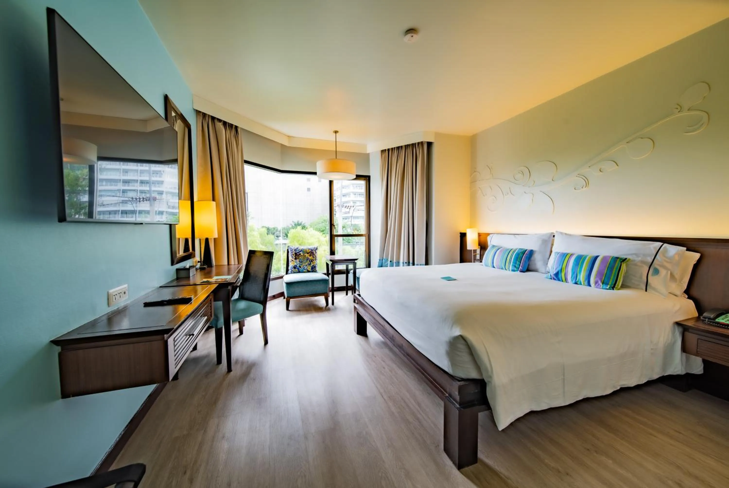 Bed in The Bayview Hotel Pattaya
