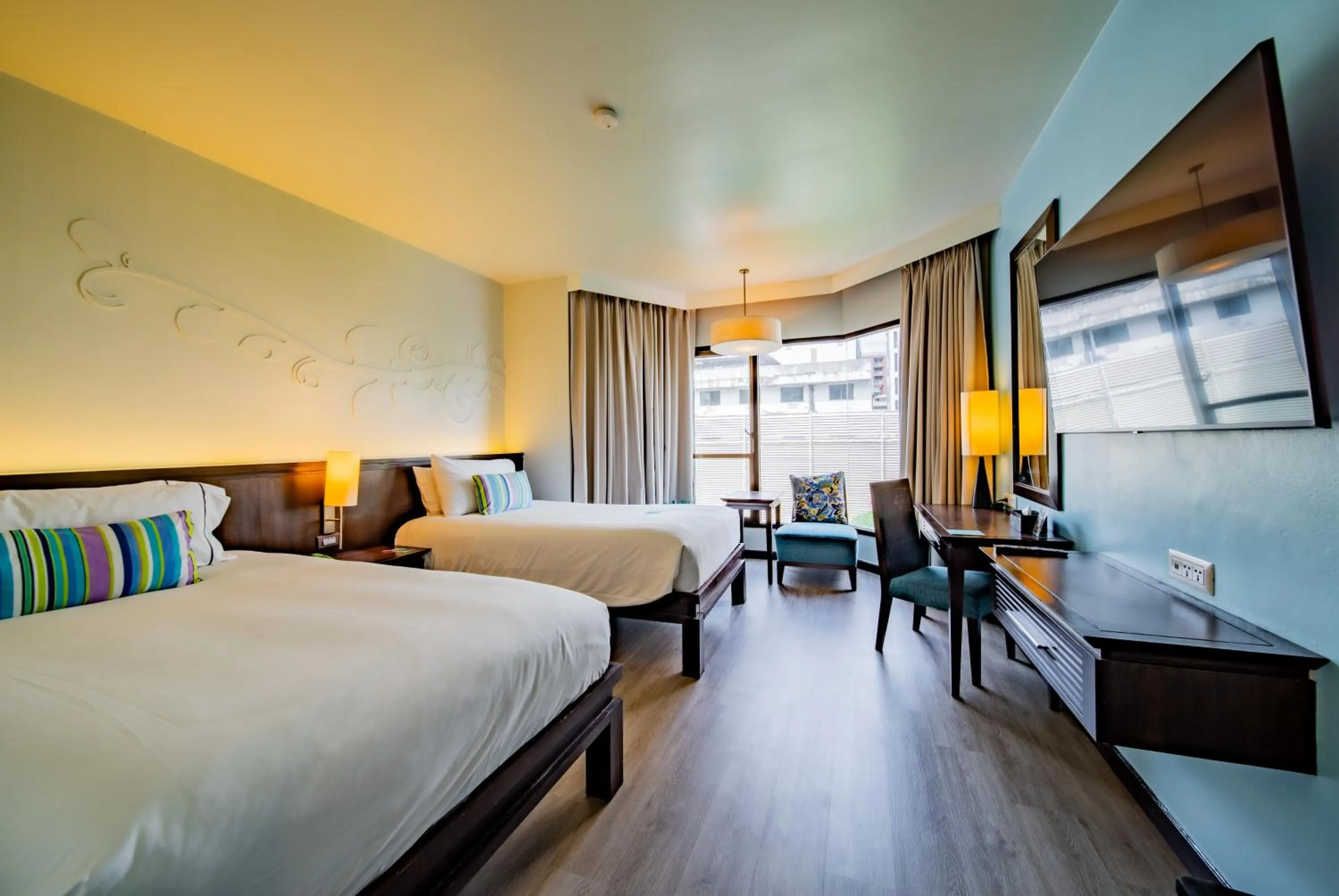 Bed in The Bayview Hotel Pattaya