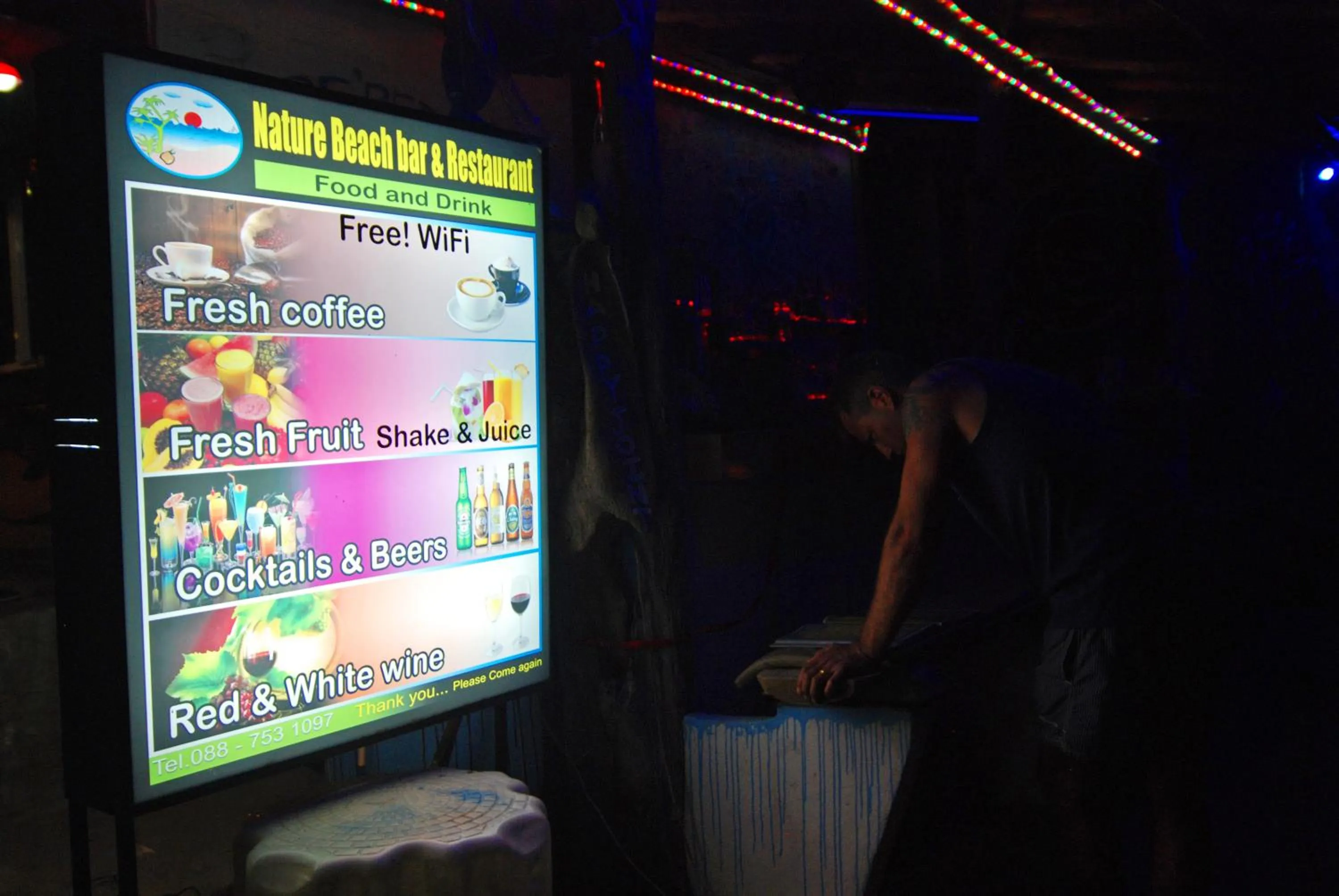 Drinks in Nature Beach Resort, Koh Lanta