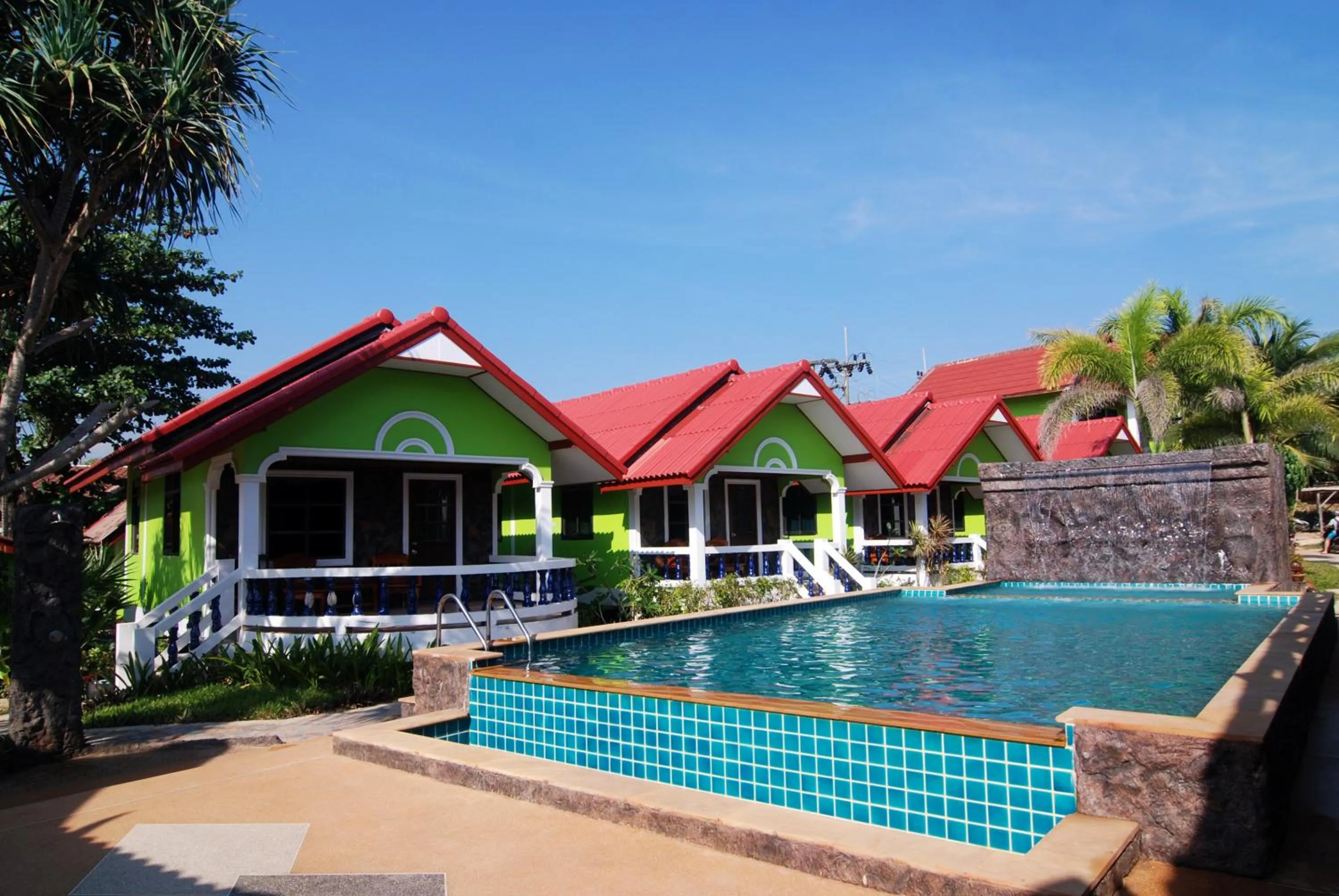 Swimming pool in Nature Beach Resort, Koh Lanta