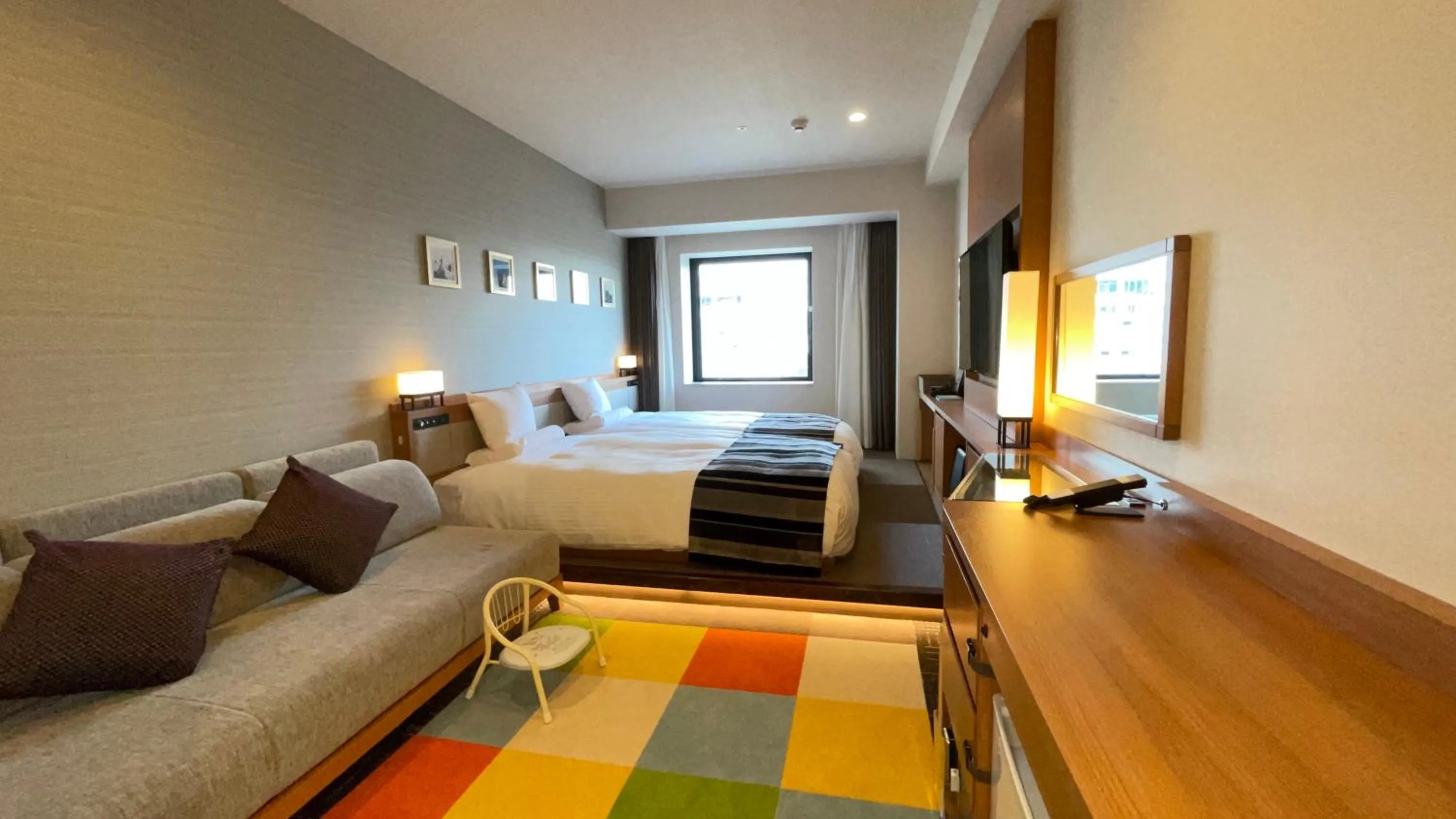 Photo of the whole room, Bed in Hakodate Kokusai Hotel