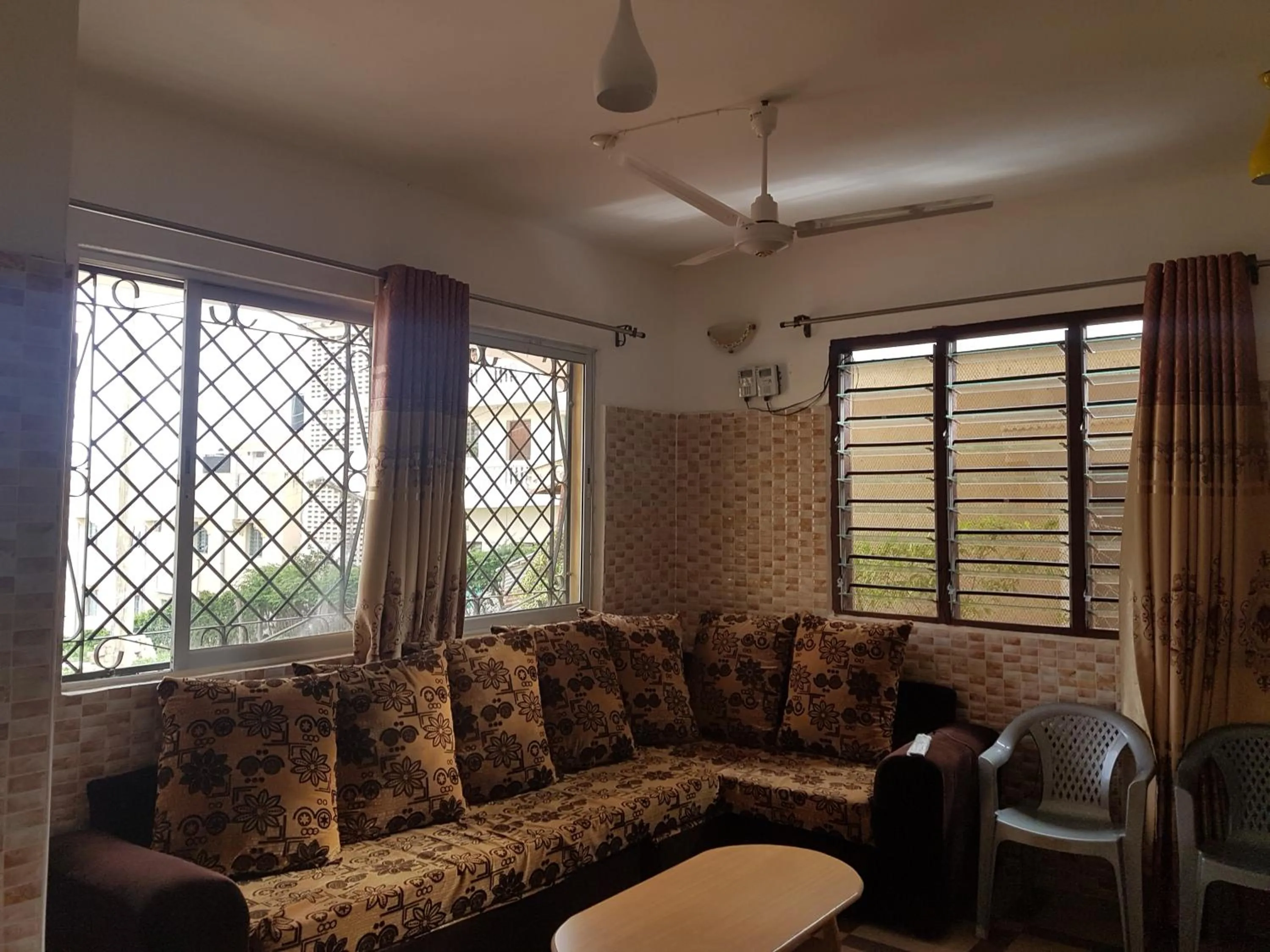 Seating area in Golden Guest House- Miritini