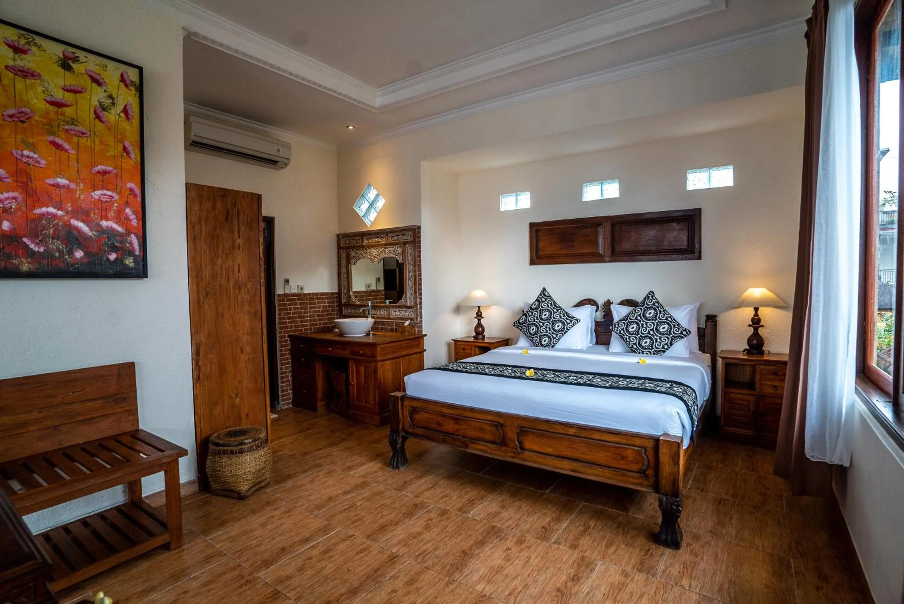 Bedroom, Bed in Capung Cottages