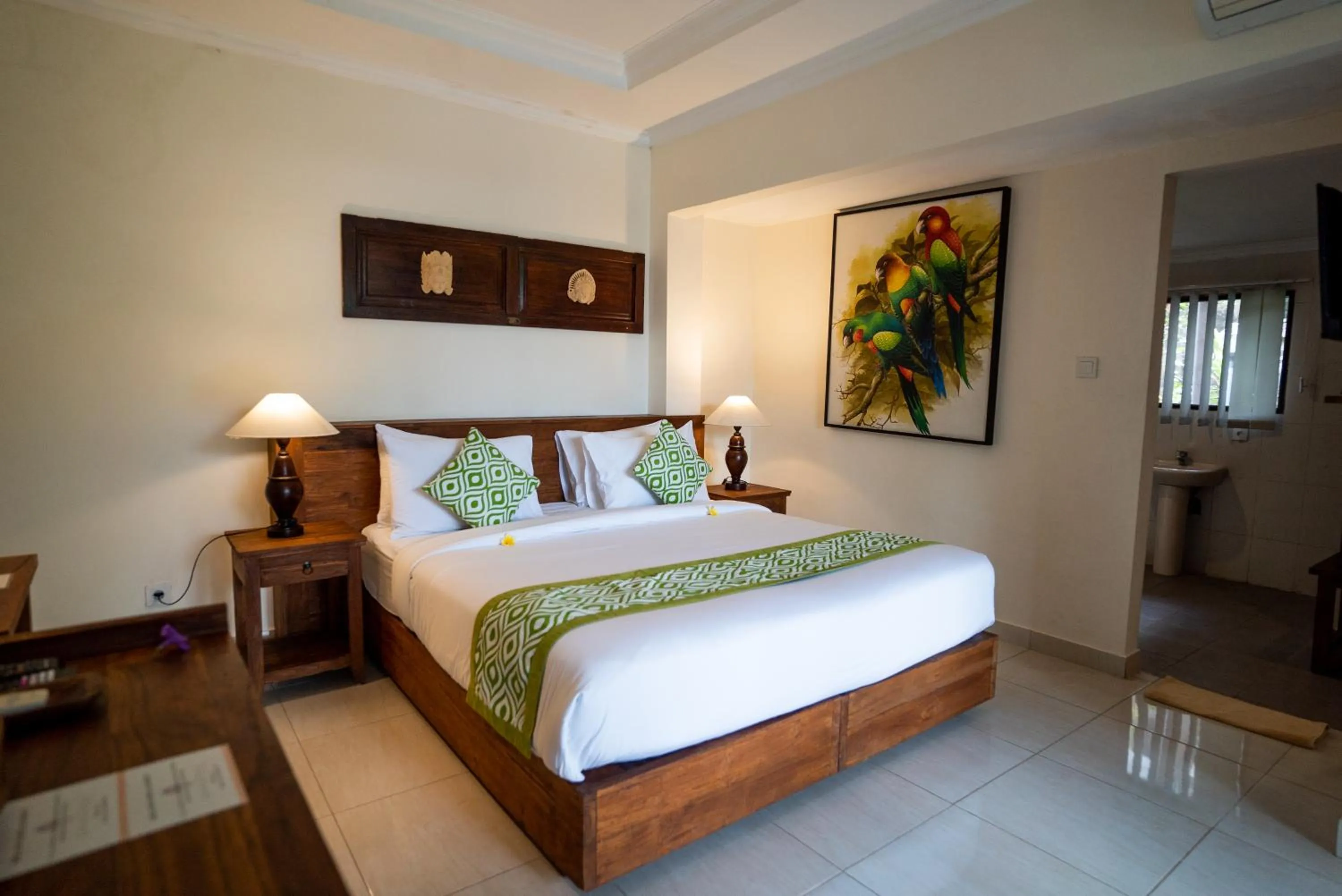 Bathroom, Bed in Capung Cottages