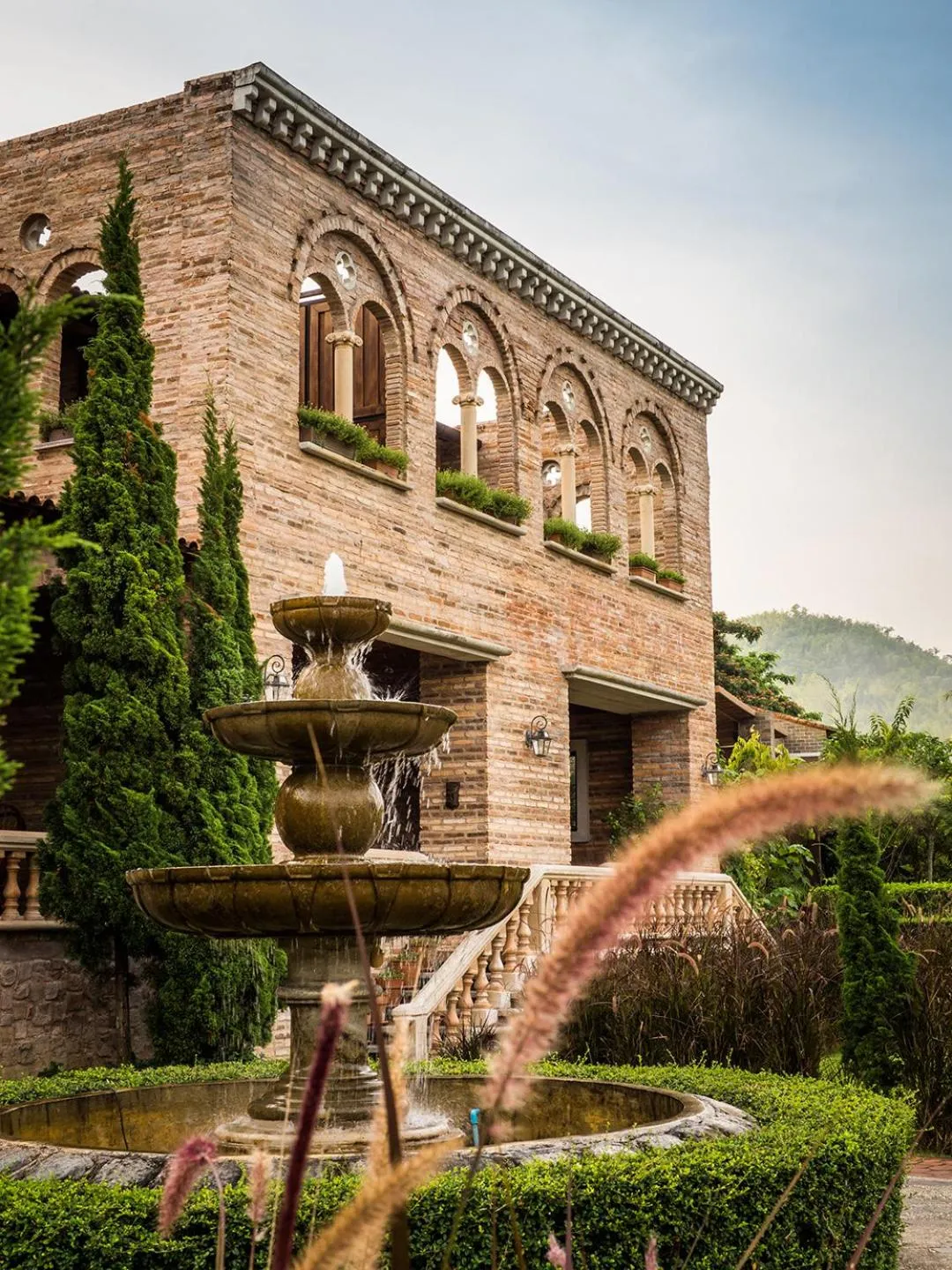Garden view in La Toscana