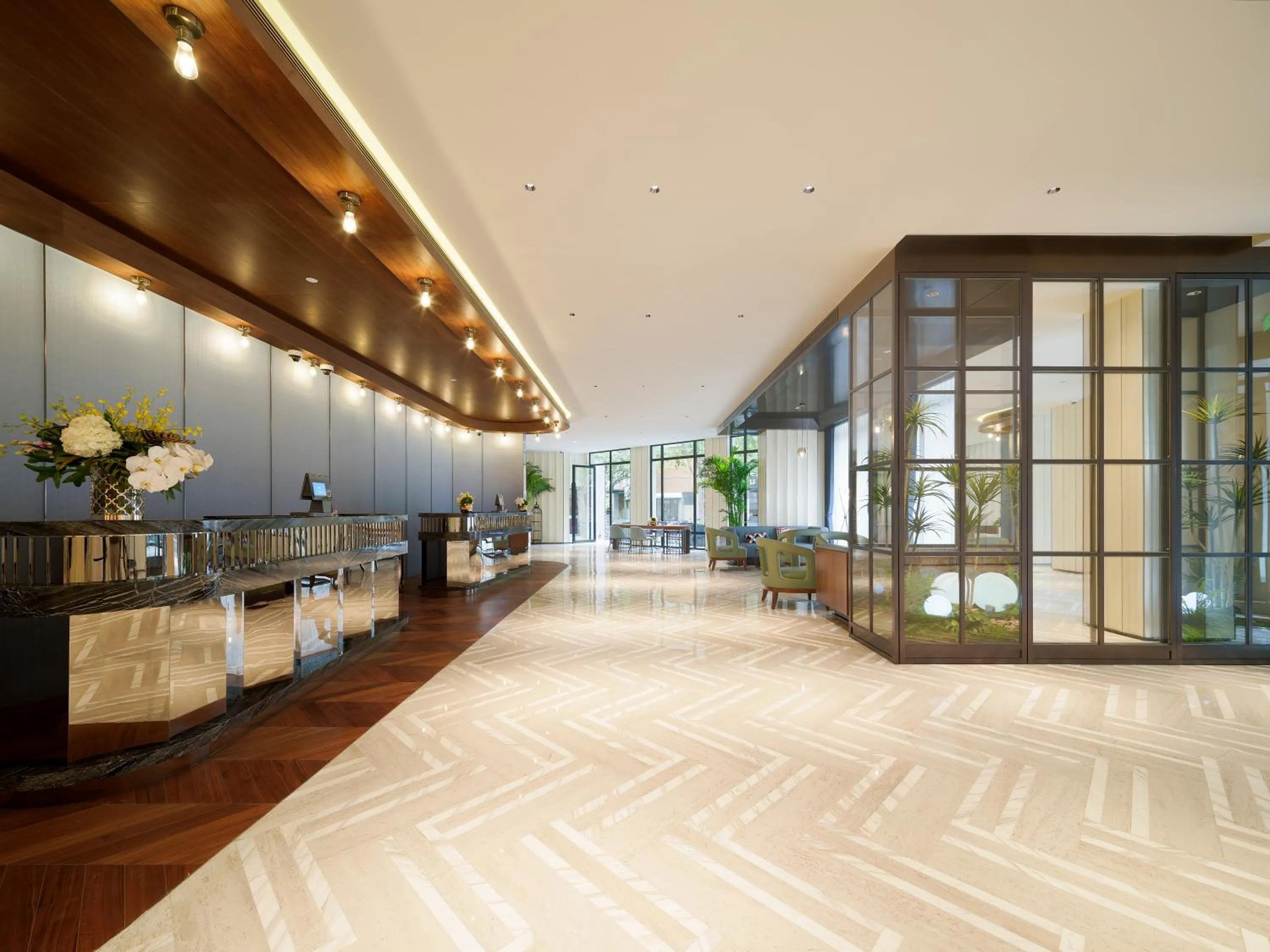Lobby or reception in Donghu Collection Hotel