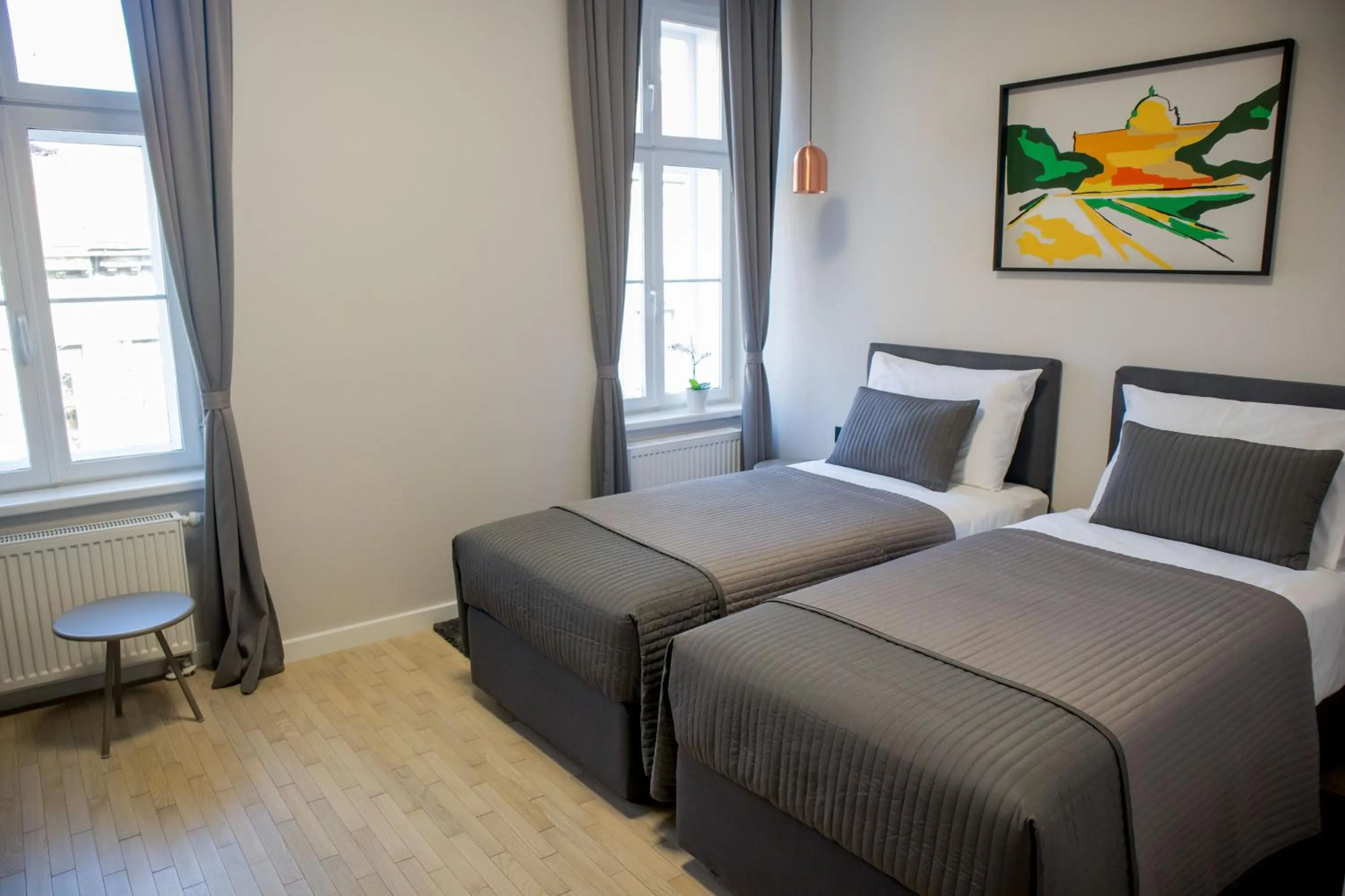 Bed in Zagreb City Vibe Apartments & Rooms