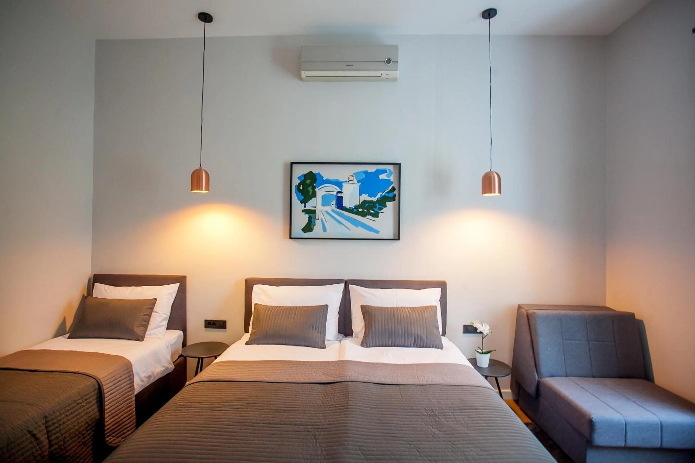 Bed in Zagreb City Vibe Apartments & Rooms